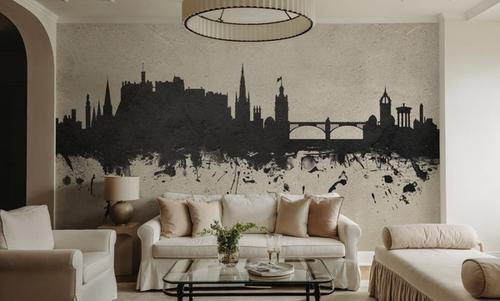 Edinburgh Scotland Skyline Concrete