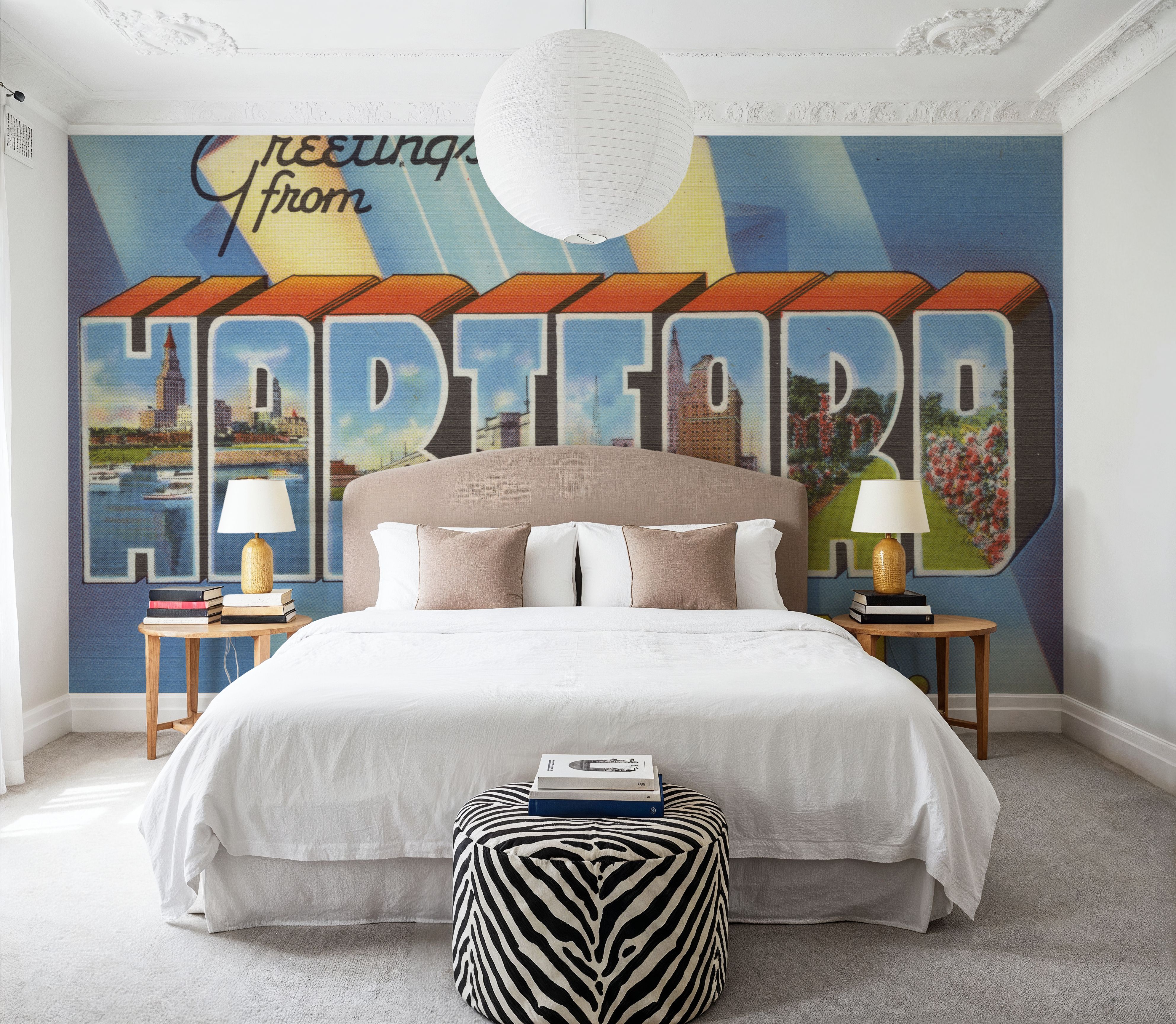 Greetings from Hartford - Screenprint Postcard