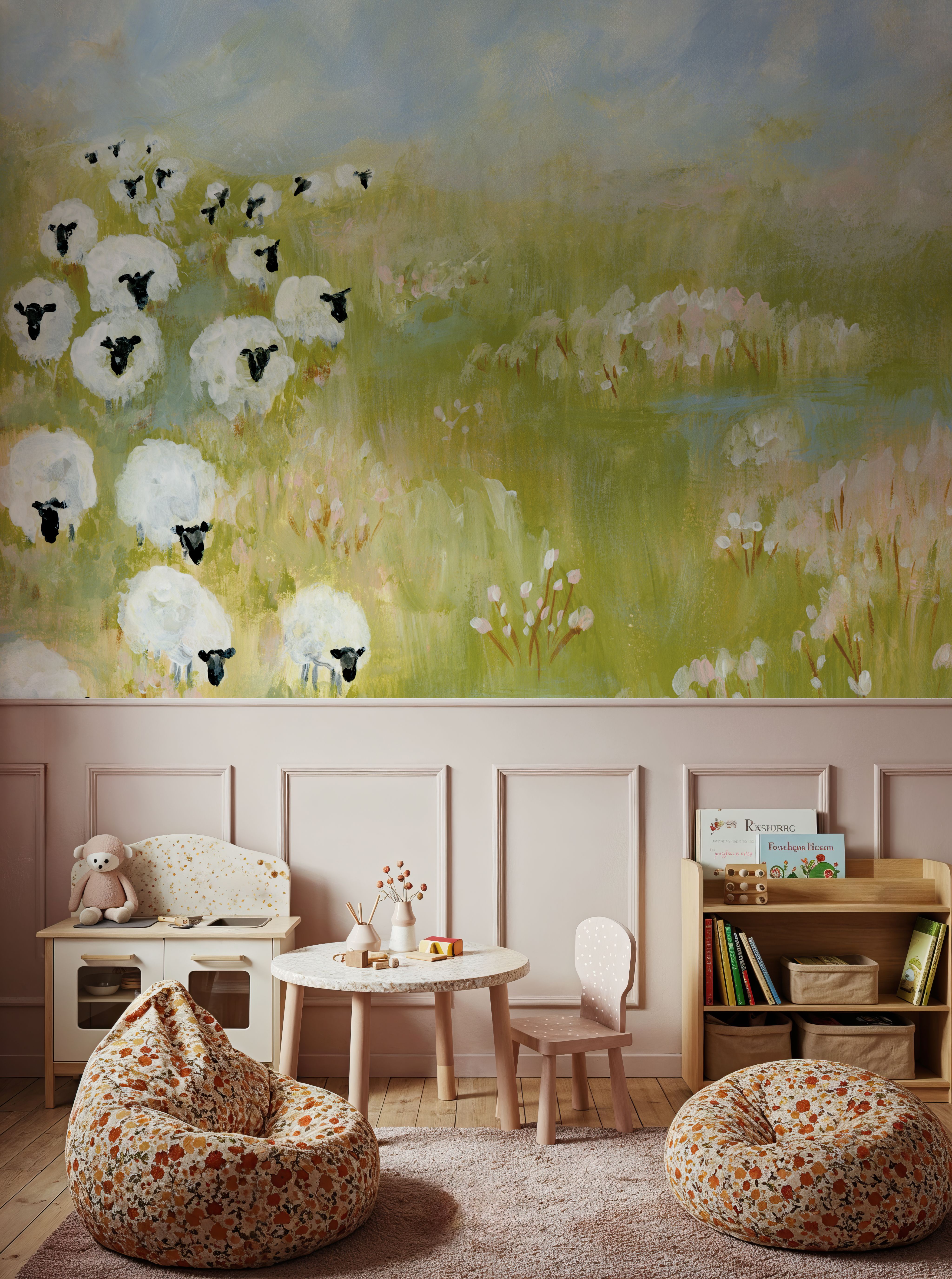 Wildflower Woods Sheep in Pasture