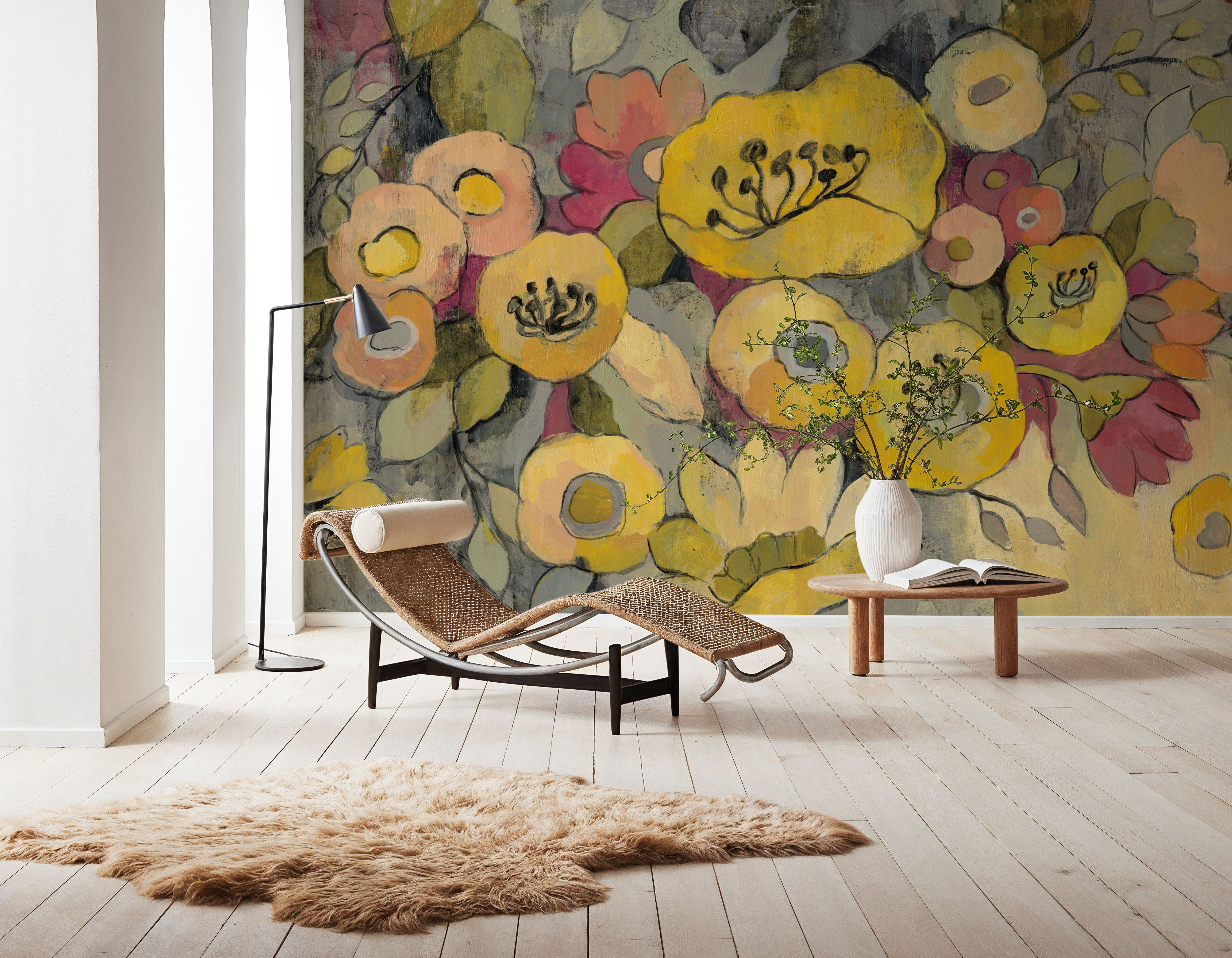 Yellow Floral Duo III