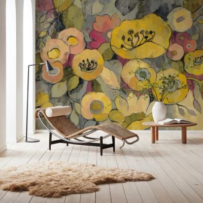 Yellow Floral Duo III