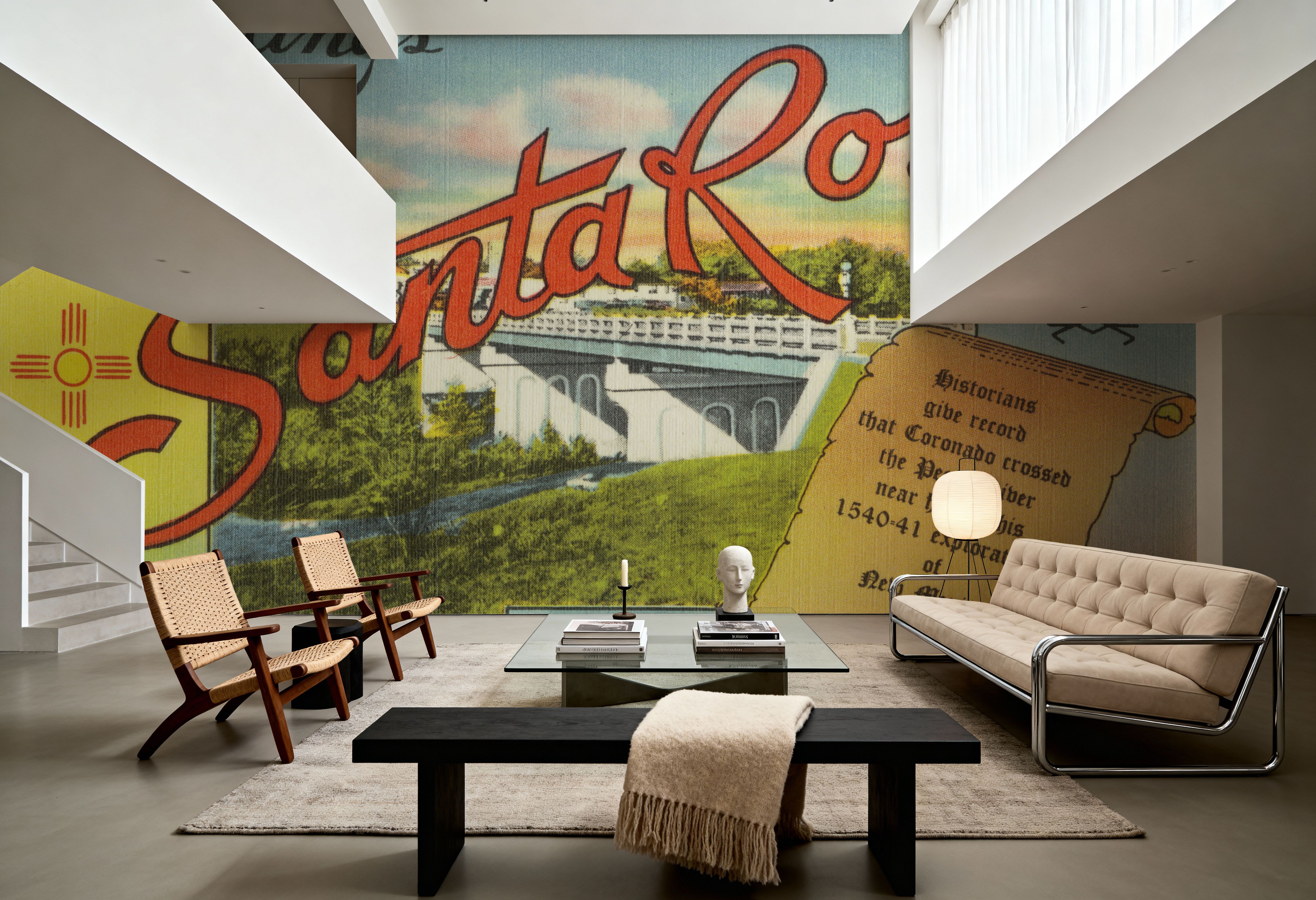 Greetings from Santa Rosa - Screenprint Postcard, Tapeten