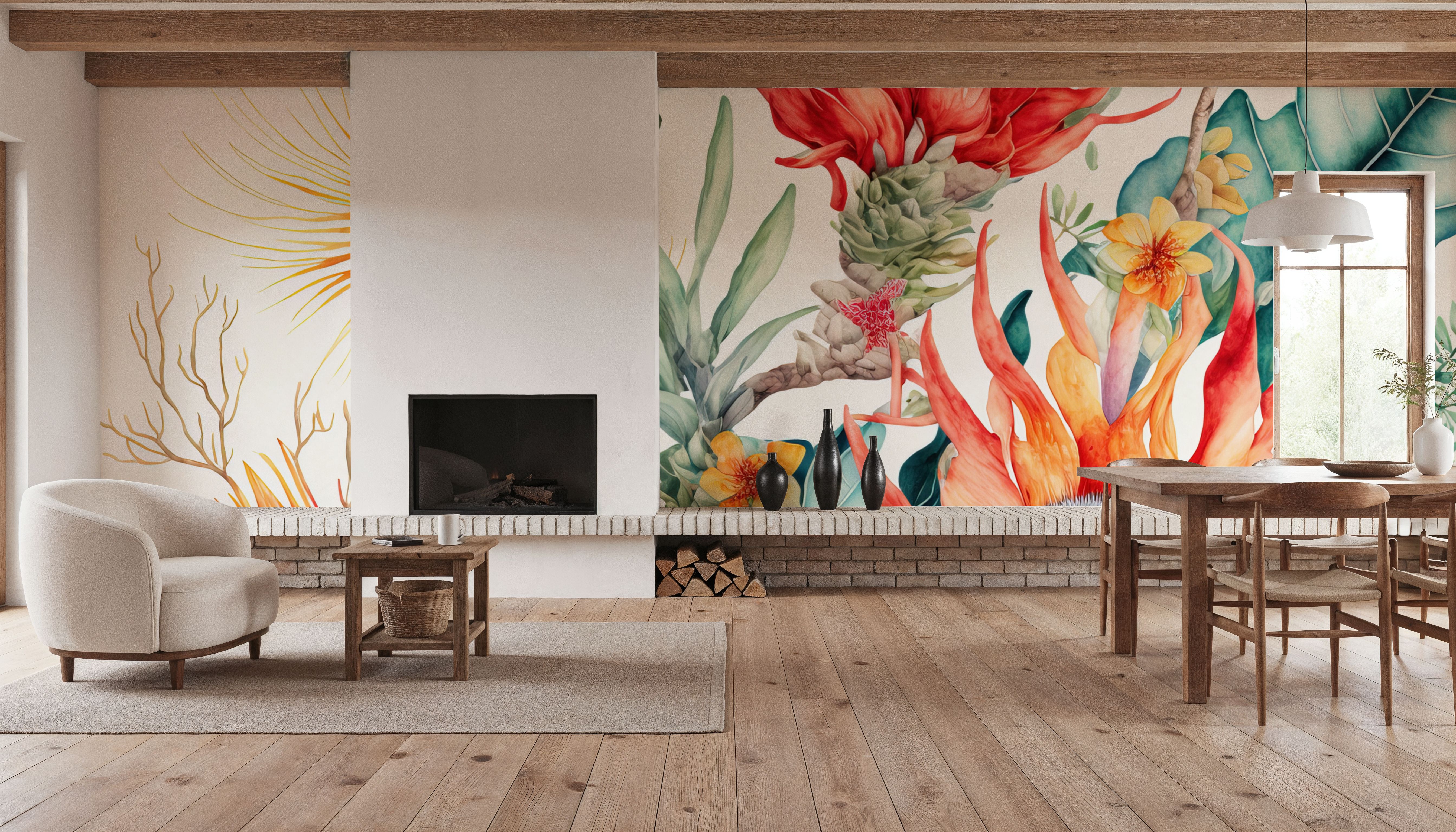 Fantasy Blooms, Wallpaper