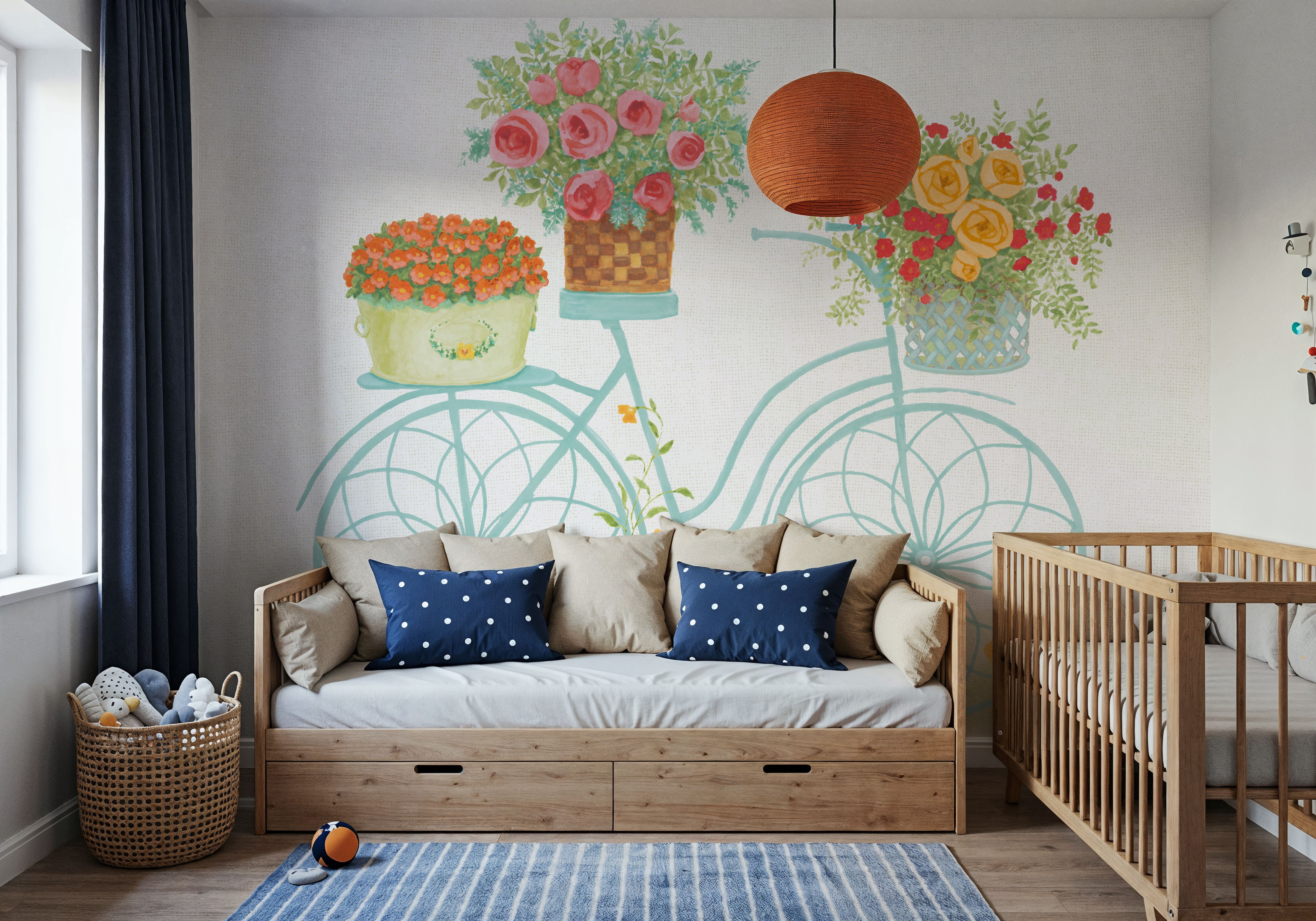 Flea Market Flowers I, Wallpaper