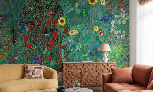 Farm Garden with Sunflowers