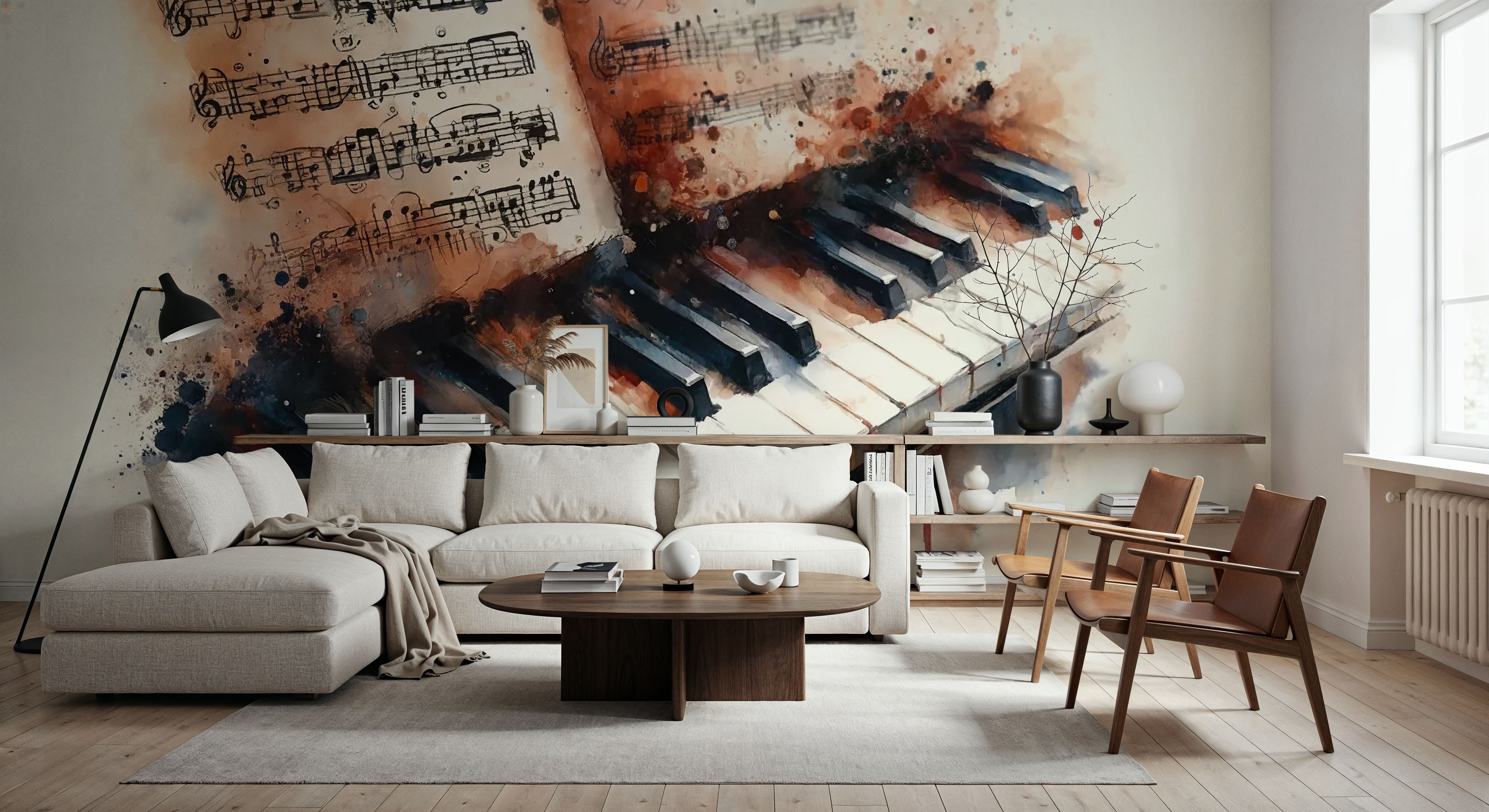 Melodic Harmony Captured in Artistic Strokes