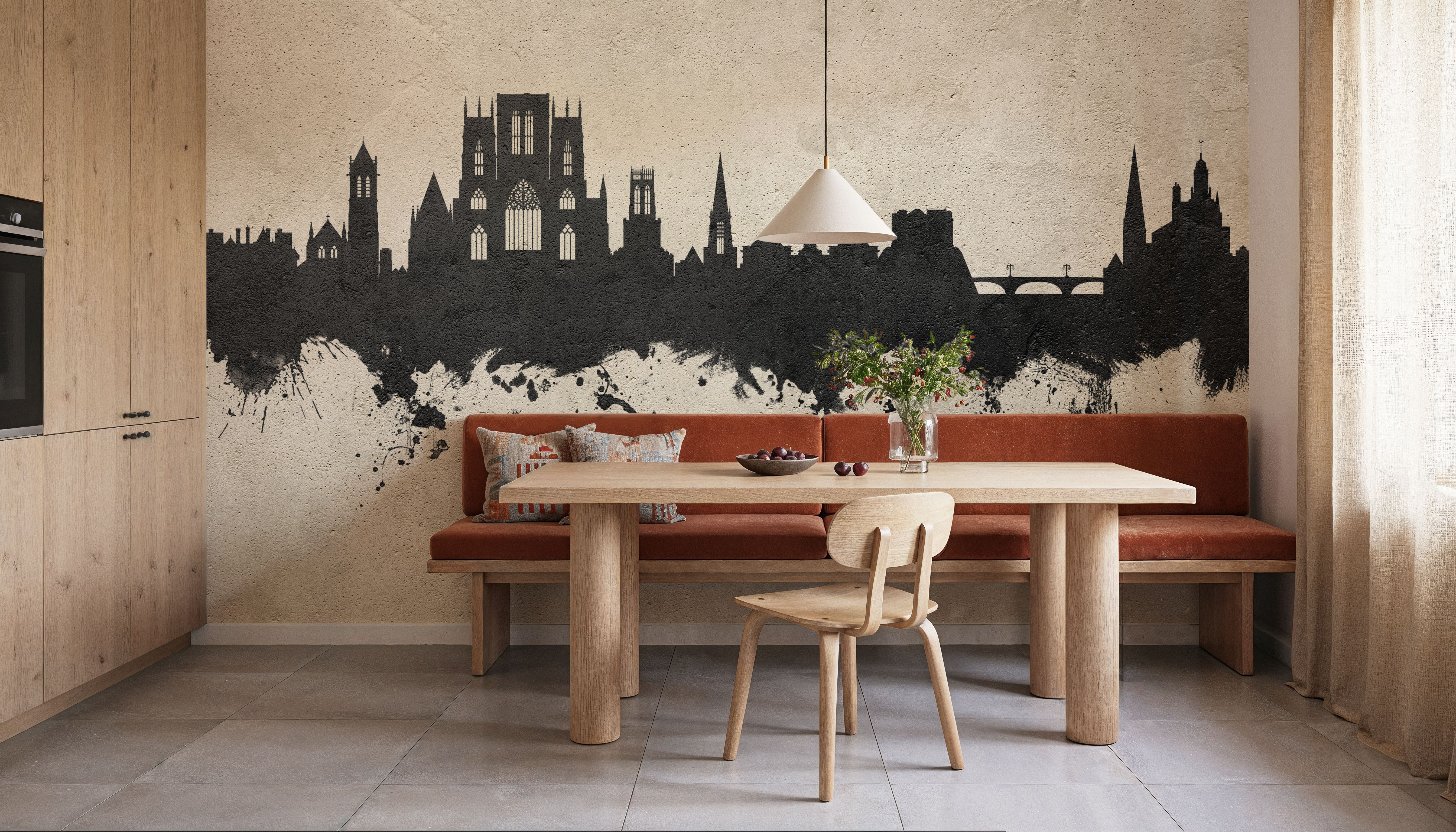 York England Skyline Concrete, Tapeten