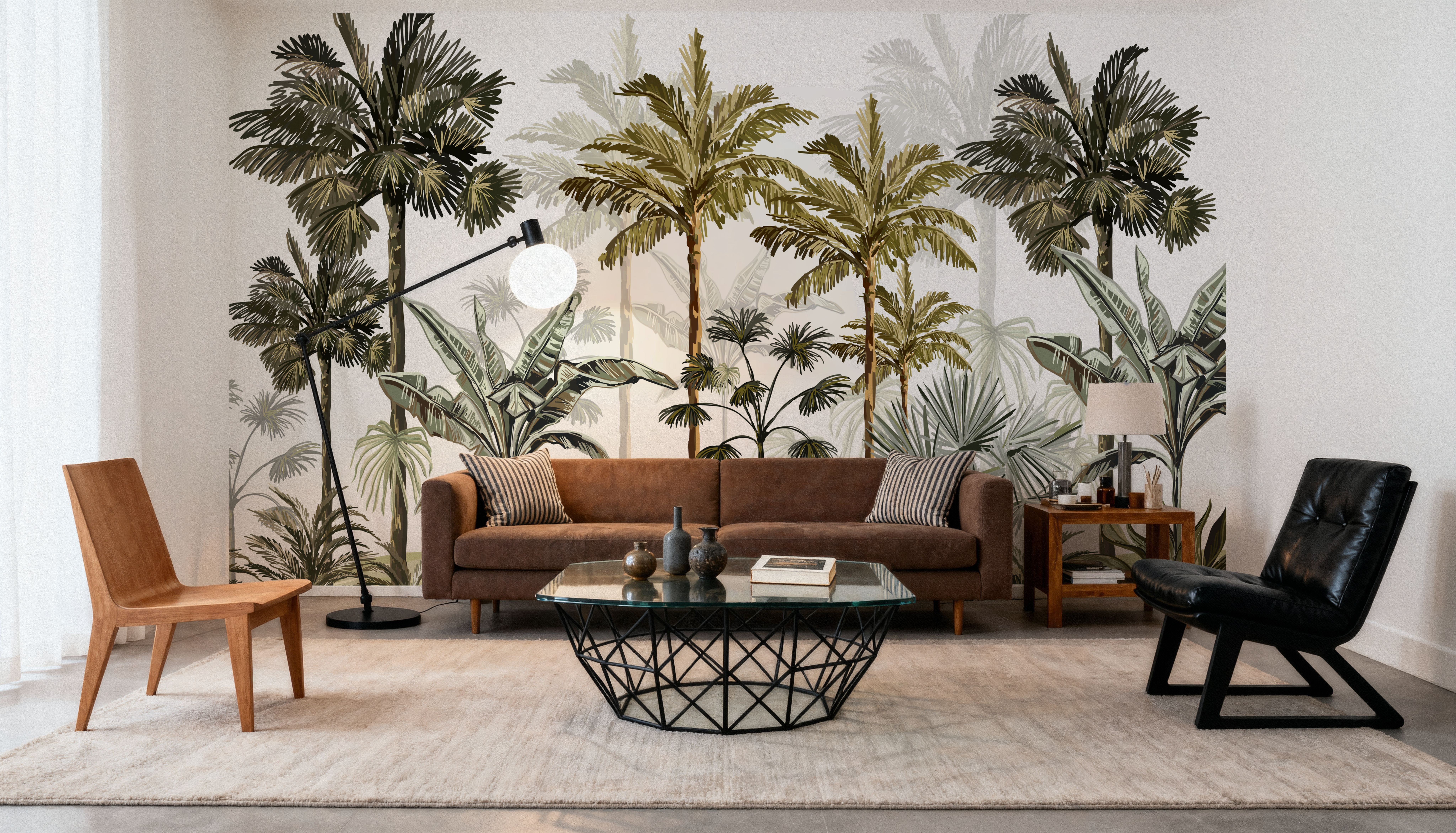 Playful Palms, Wallpaper