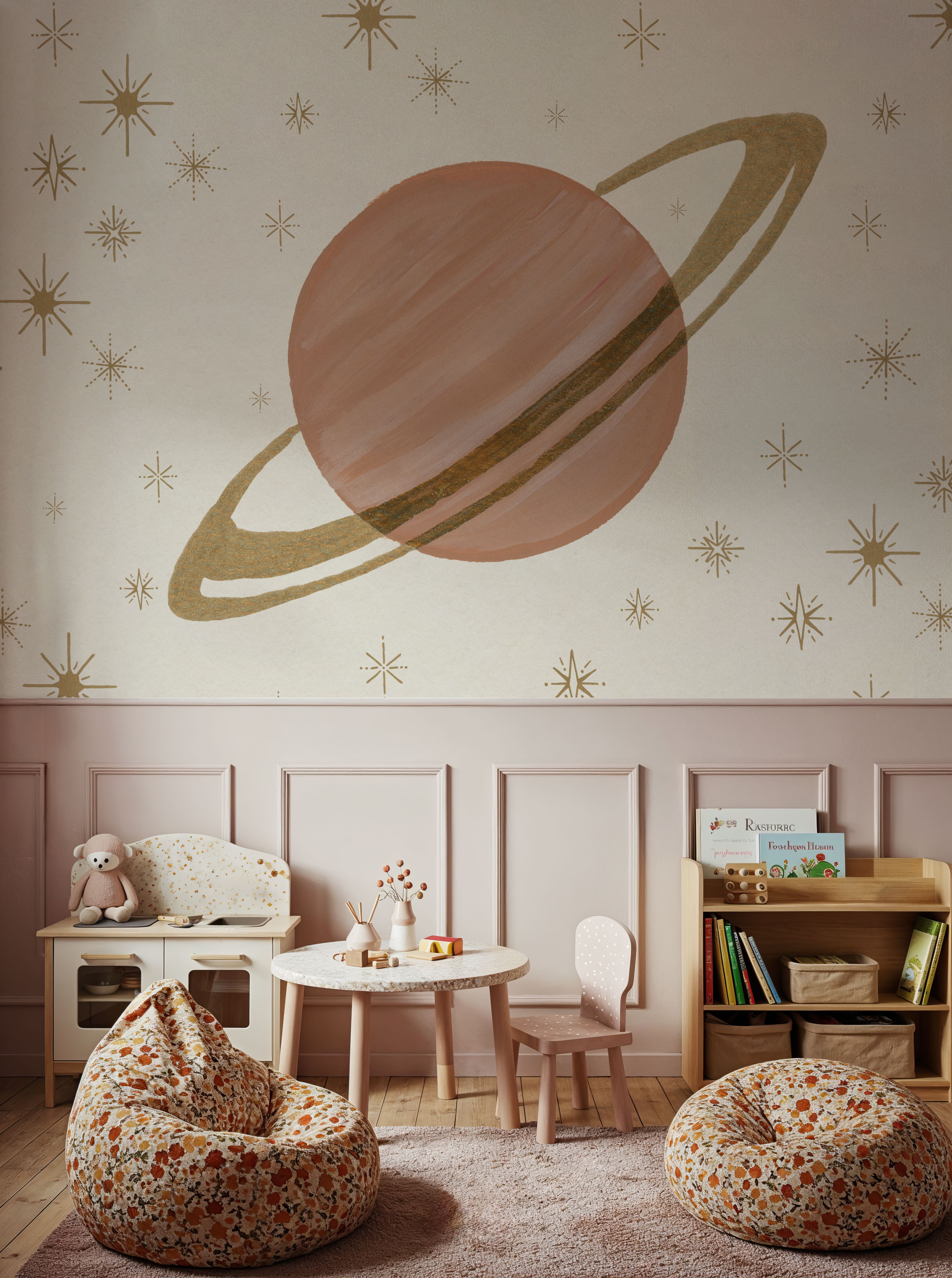 Serene Saturn and Stars