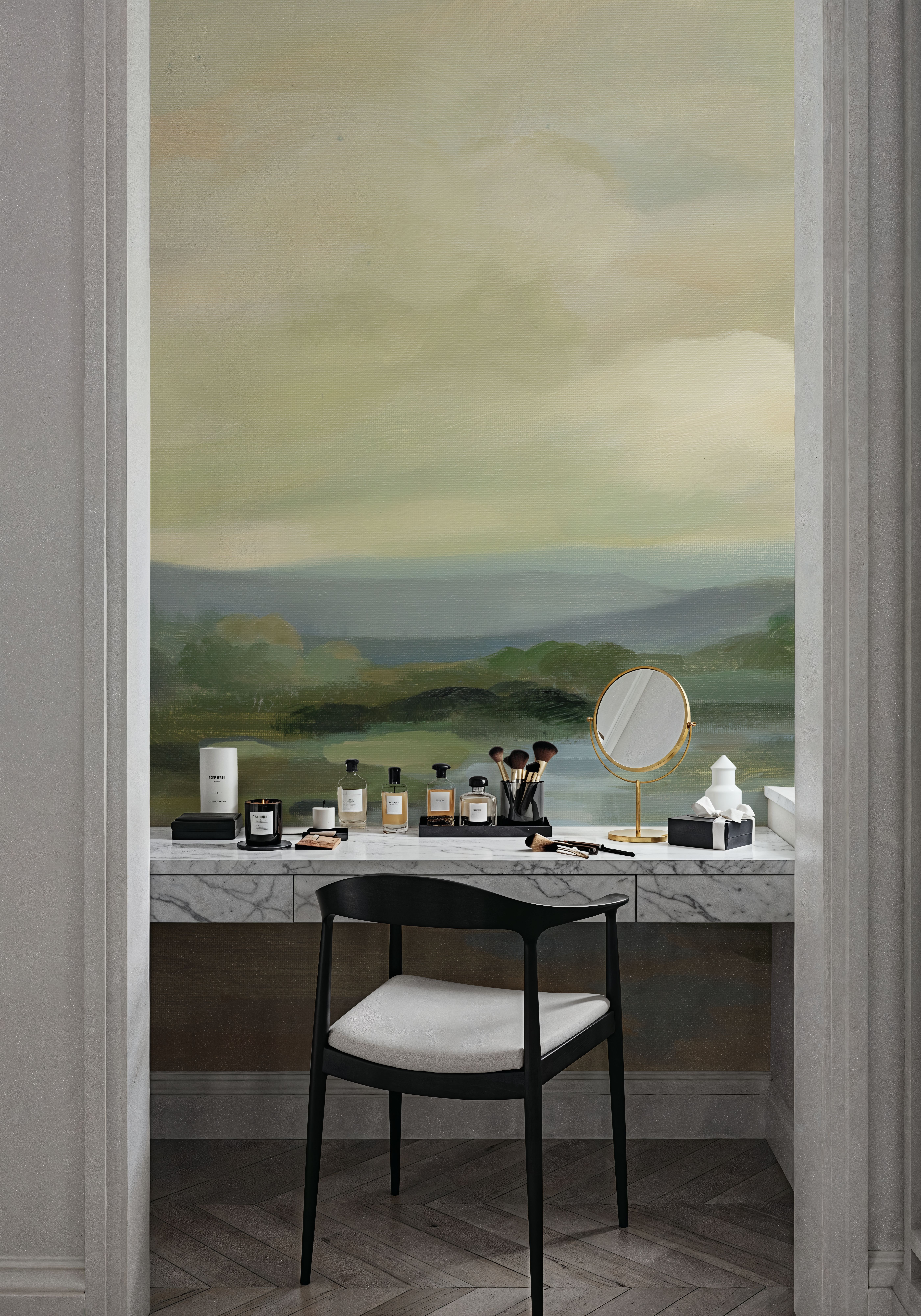 Muted Green Landscape