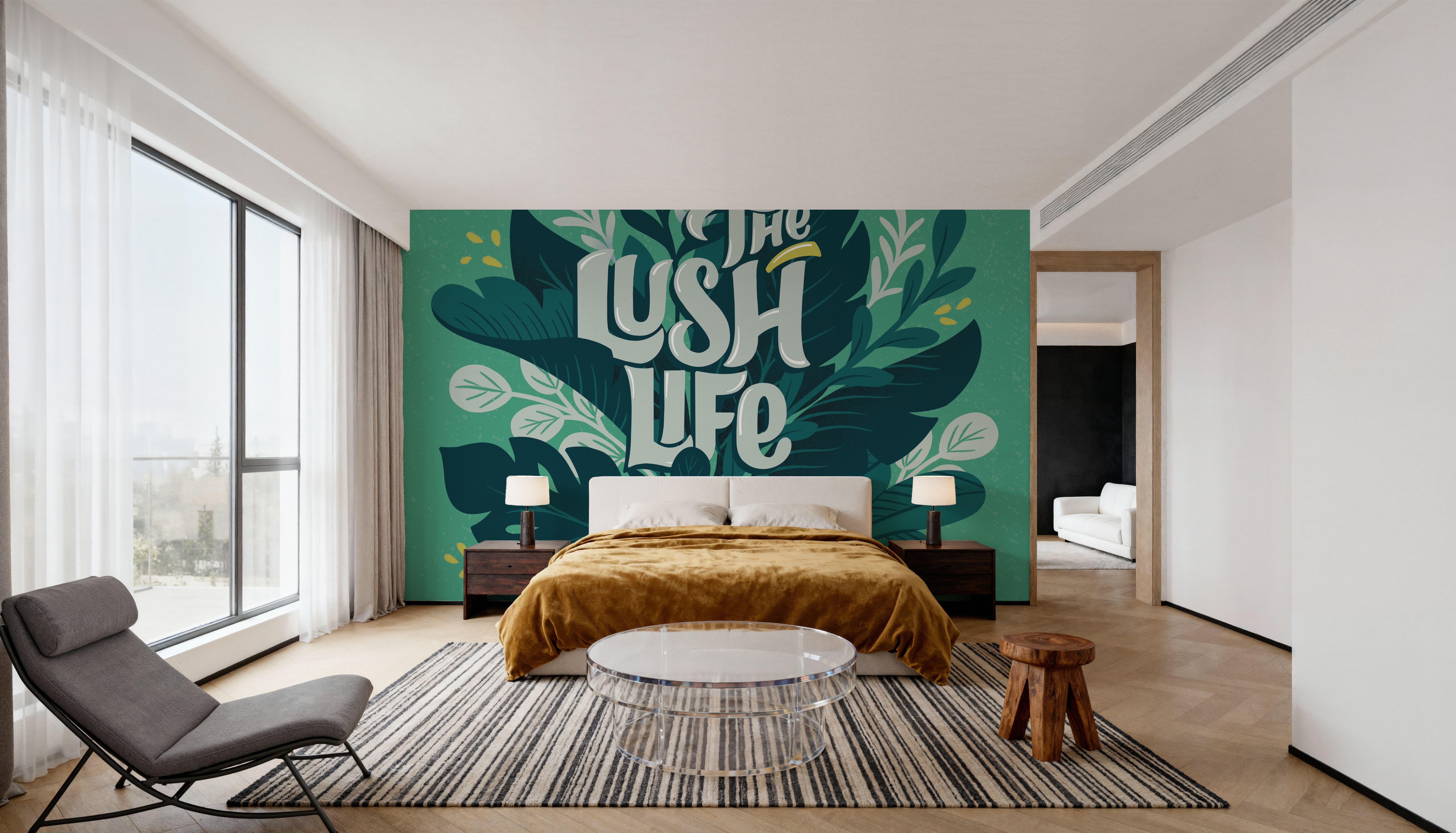 Lush Meassaging, Behang