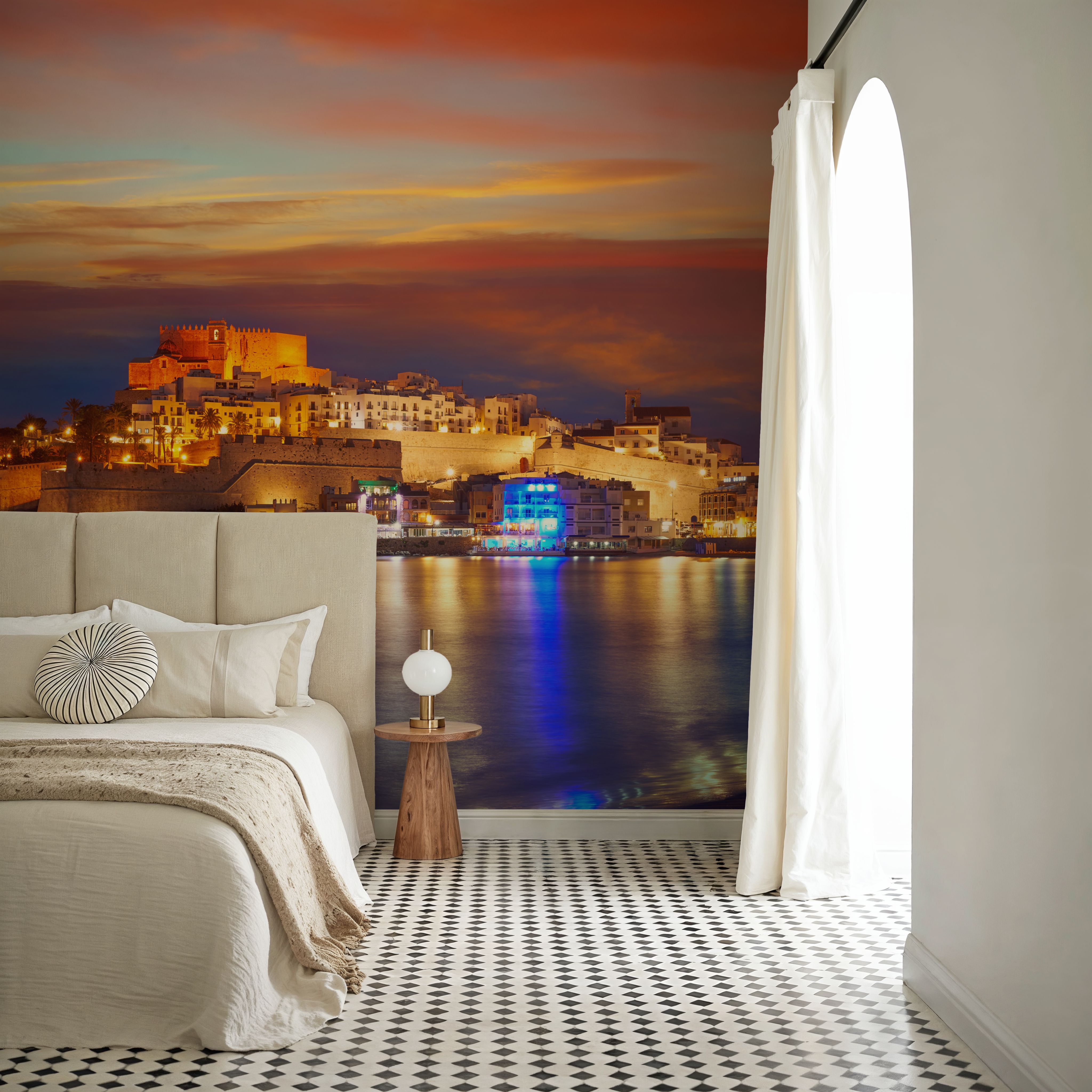 Mediterranean Castle Sunset