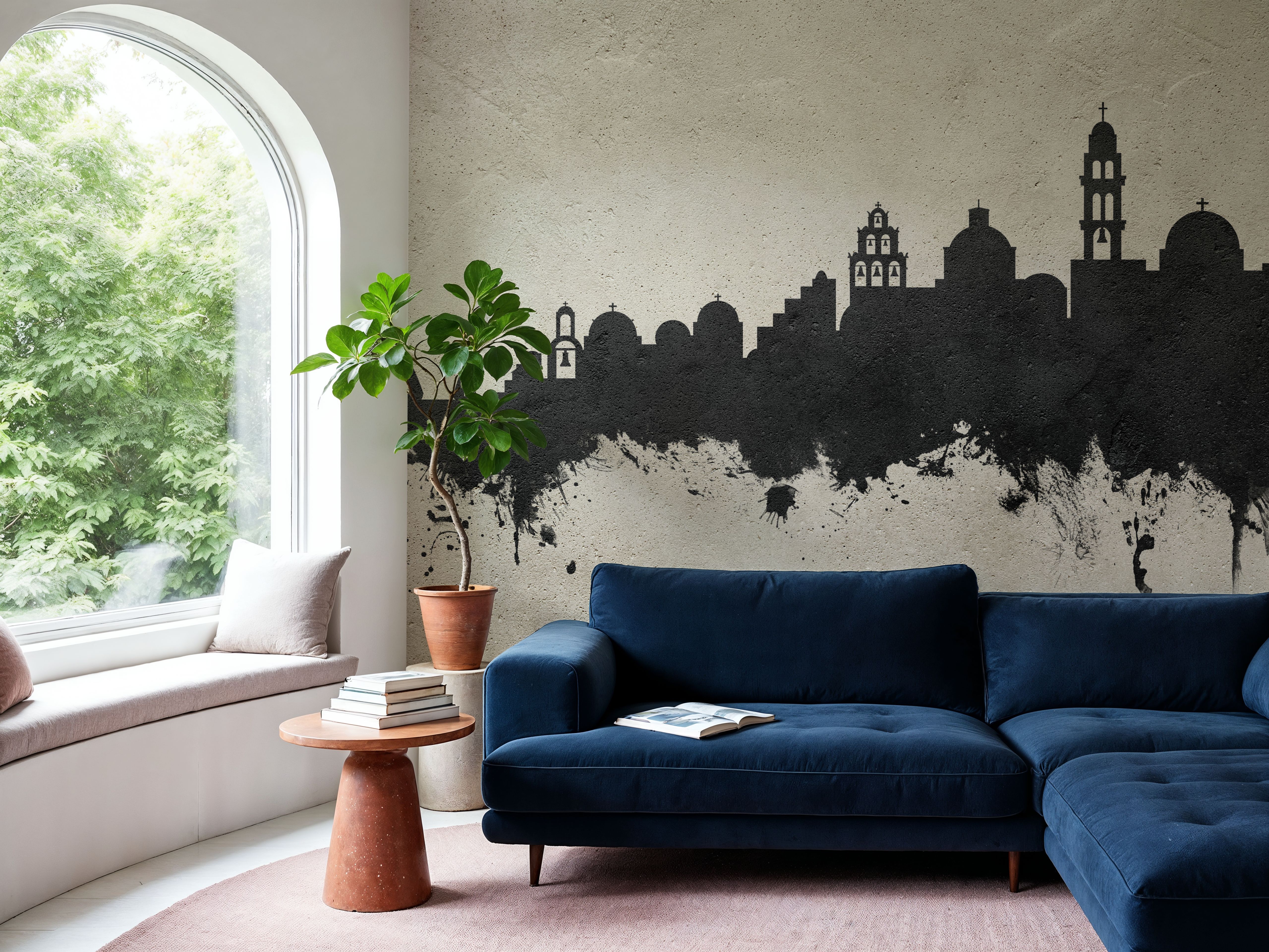 Santorini Skyline Concrete