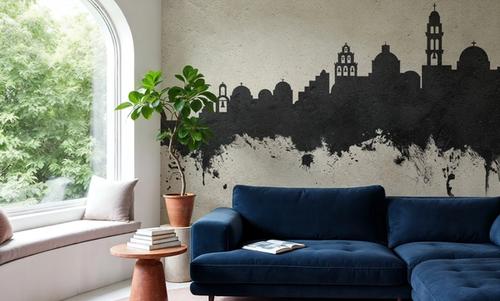 Santorini Skyline Concrete