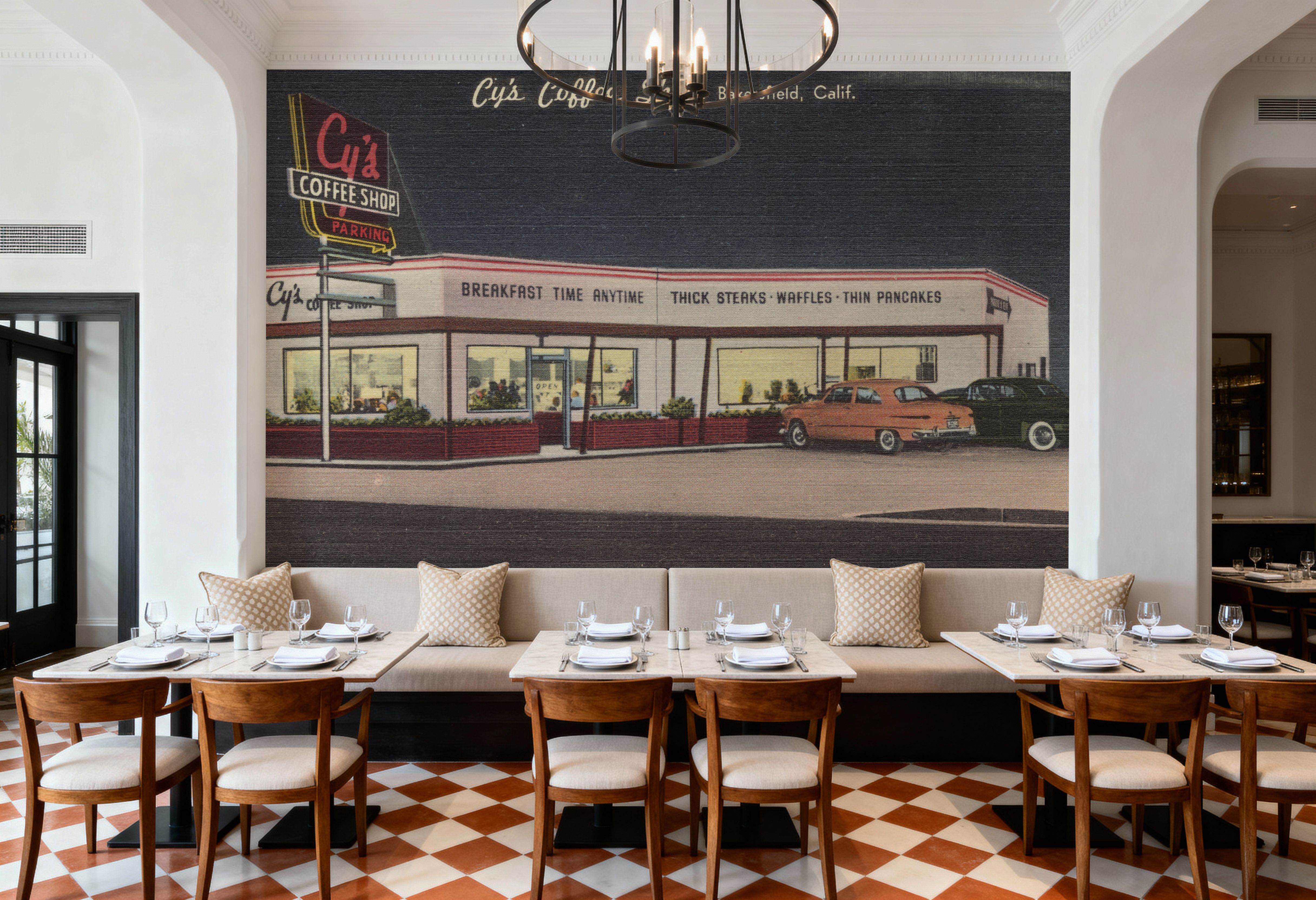 Greetings from the Coffee Shop - Screenprint Postcard