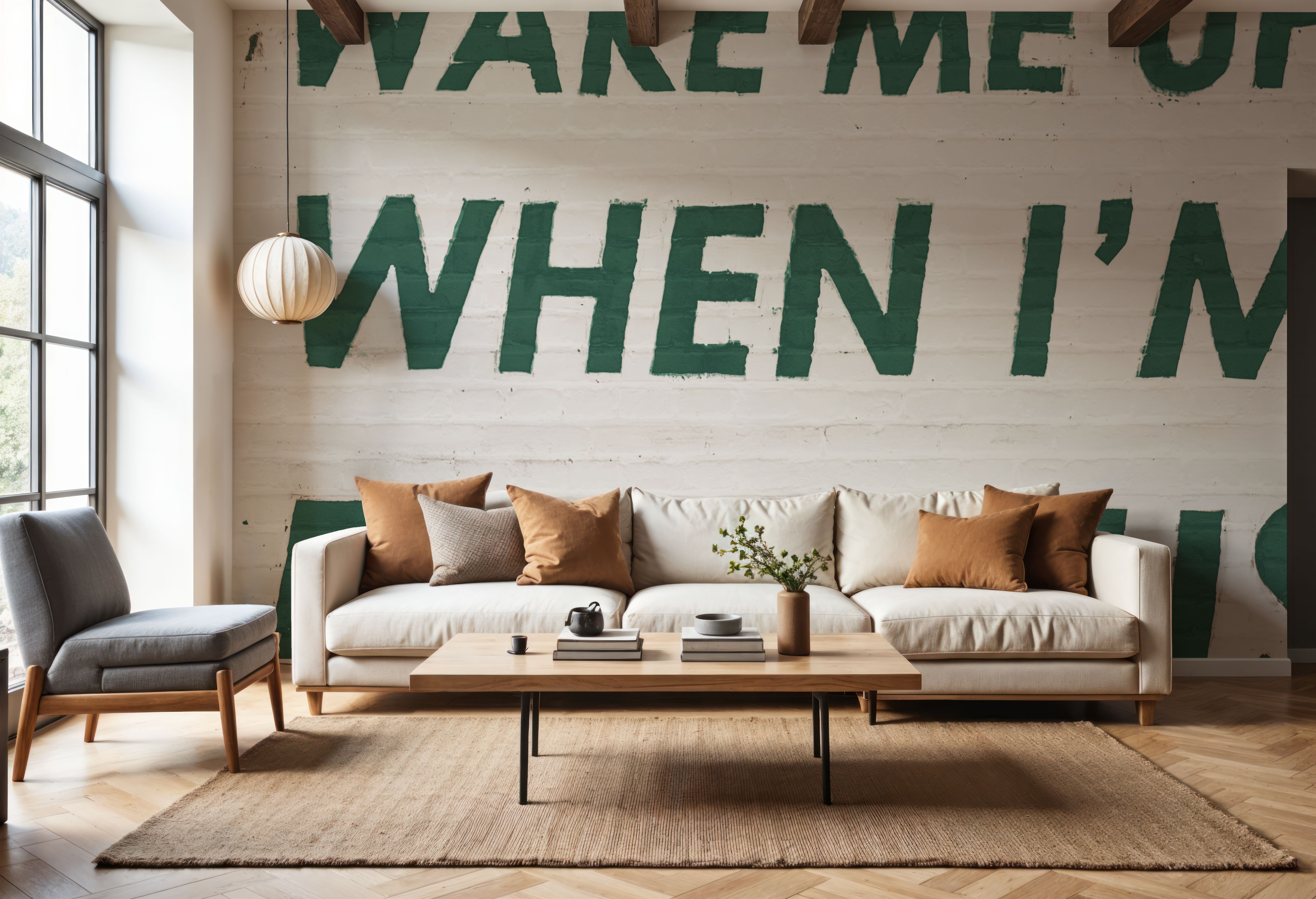 Wake Me When Famous Green, Tapeten