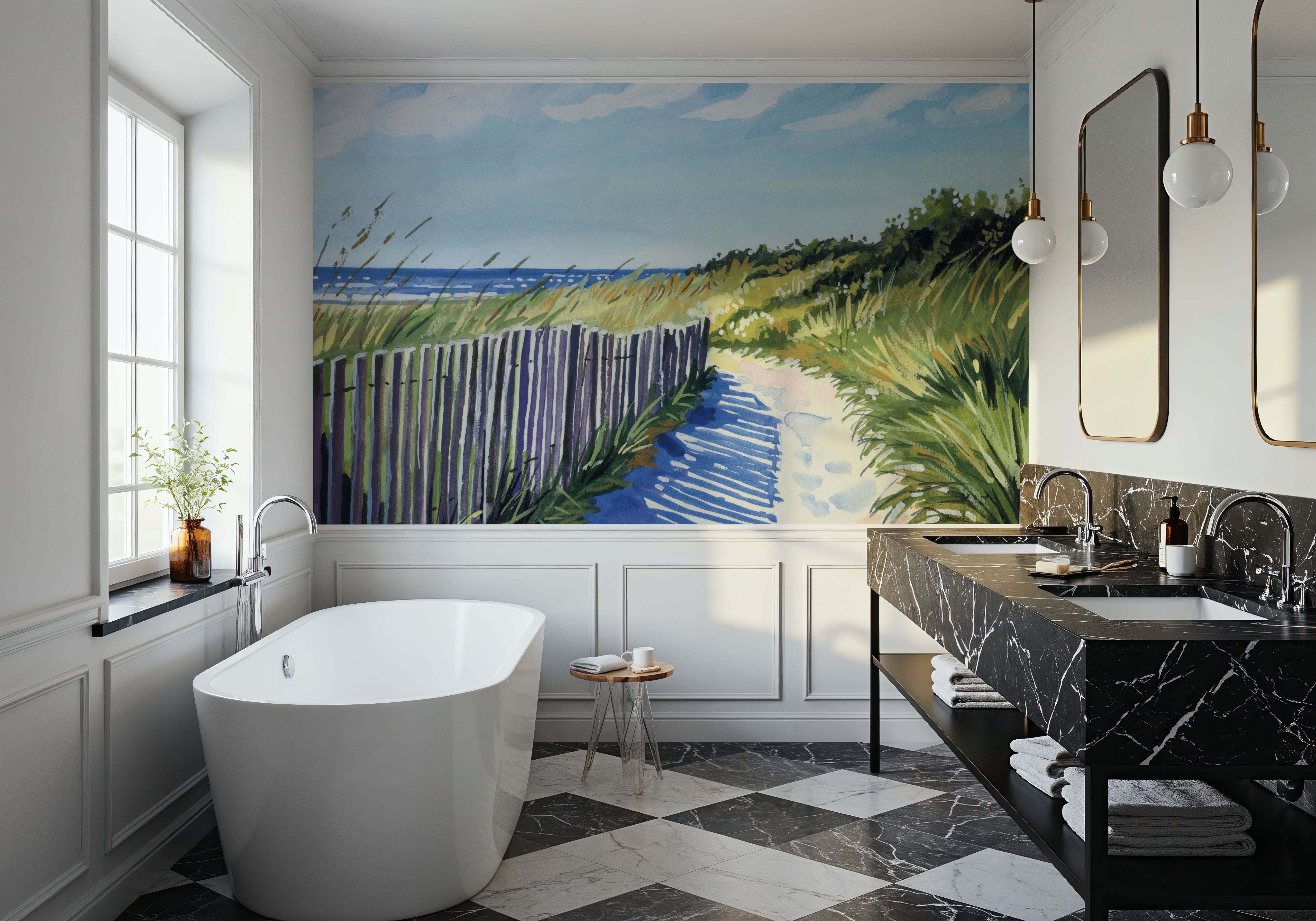 Grassy Path To The Beach II