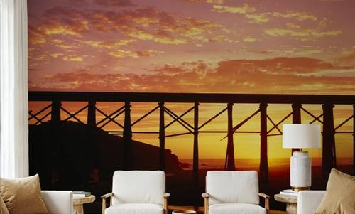 Sunset Pier Silhouette