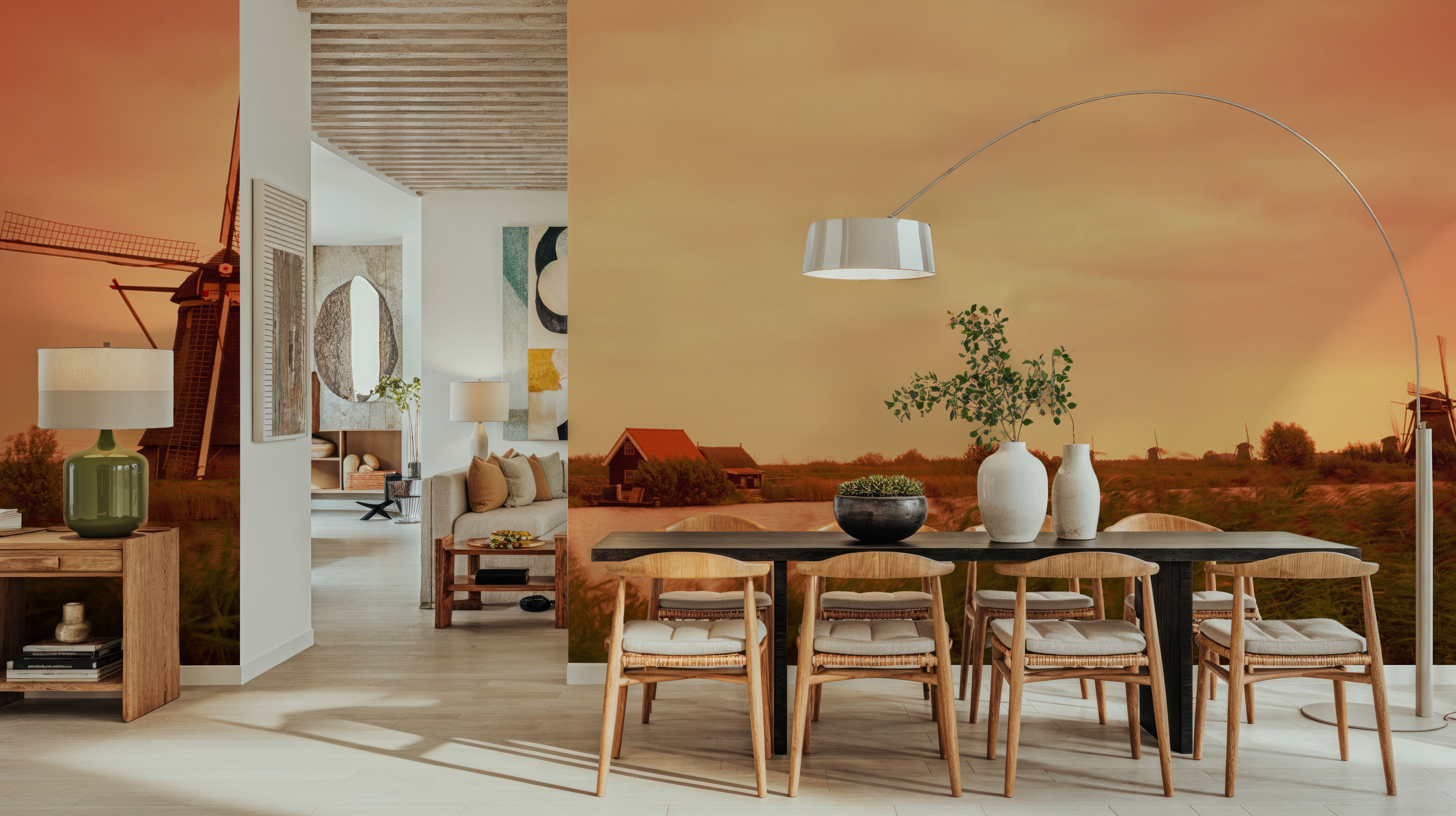 Dutch Sunset Windmills, Tapeten