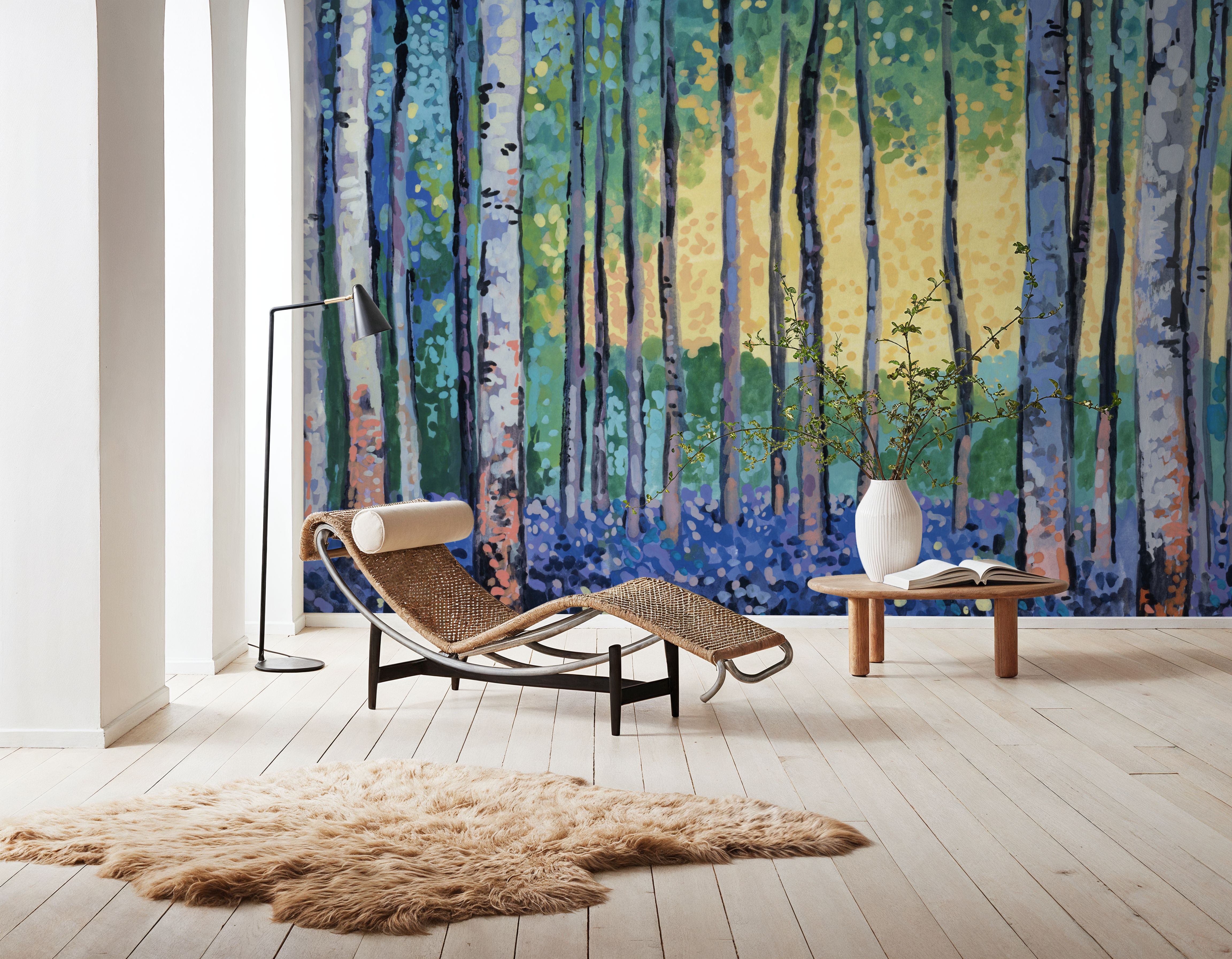 Birch Forest Flower Garden