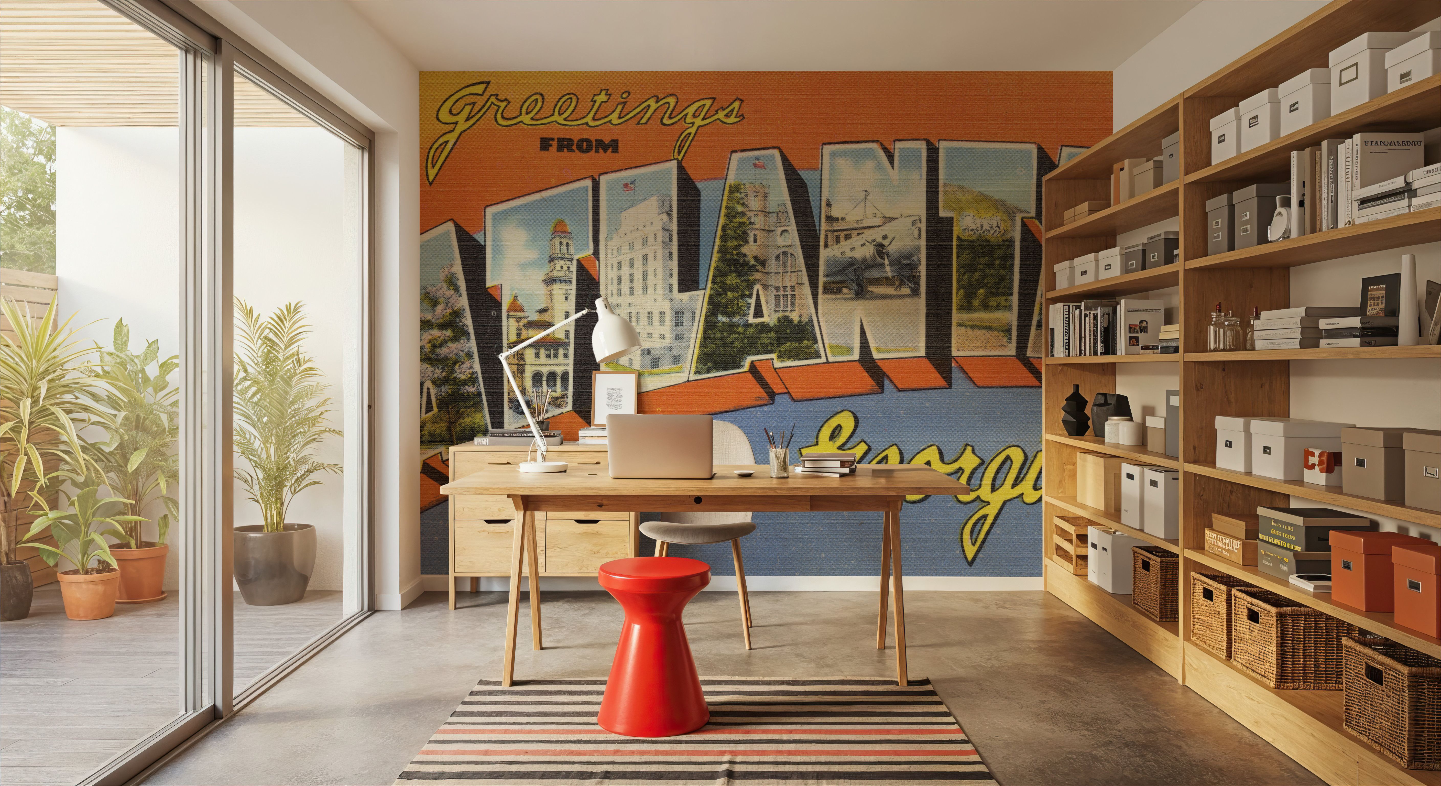 Greetings from Atlanta - Screenprint Postcard