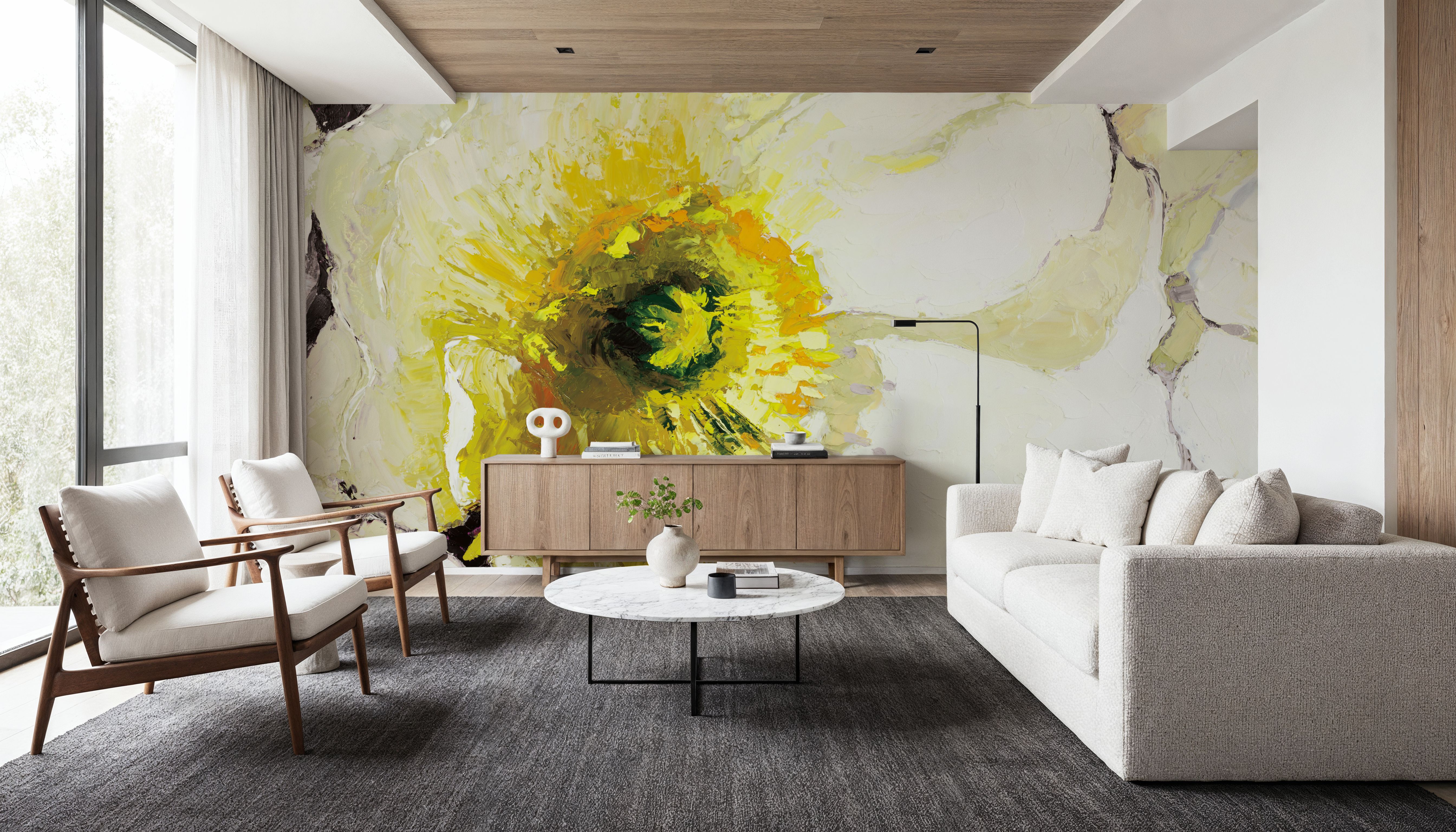 White Poppies Up Close Neutral