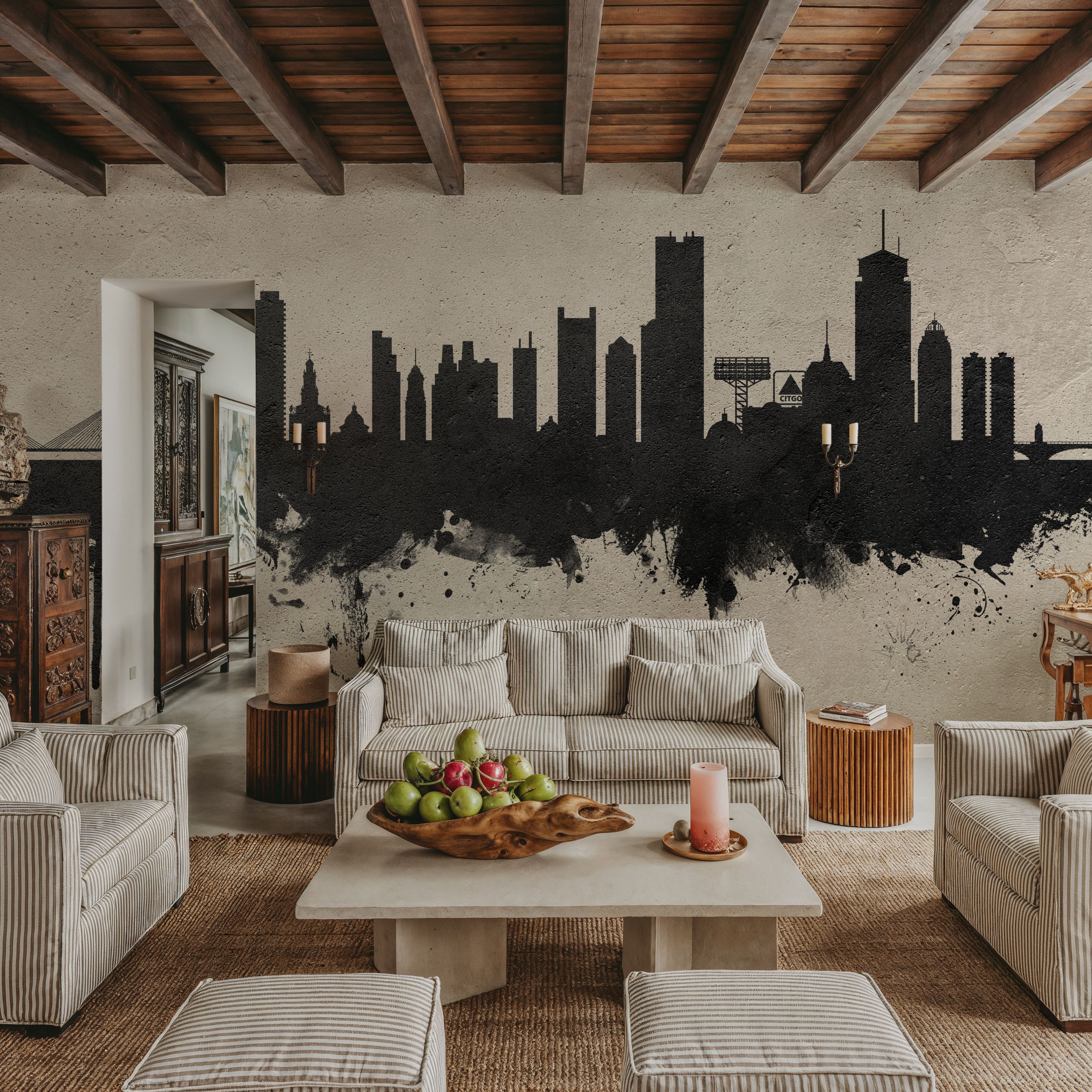 Boston Massachusettes Skyline Concrete