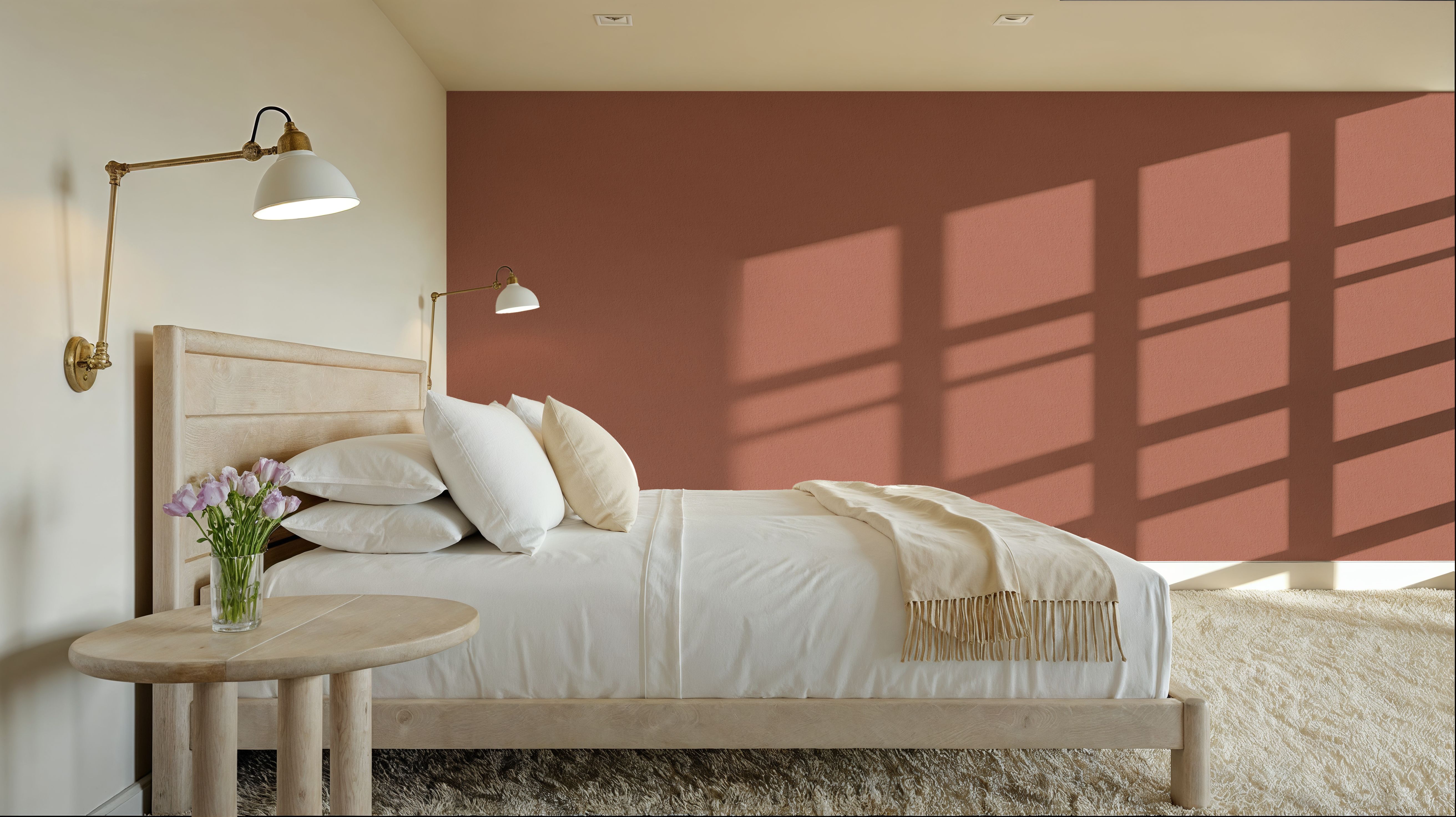 Faux Sand Stucco Finish, Peach