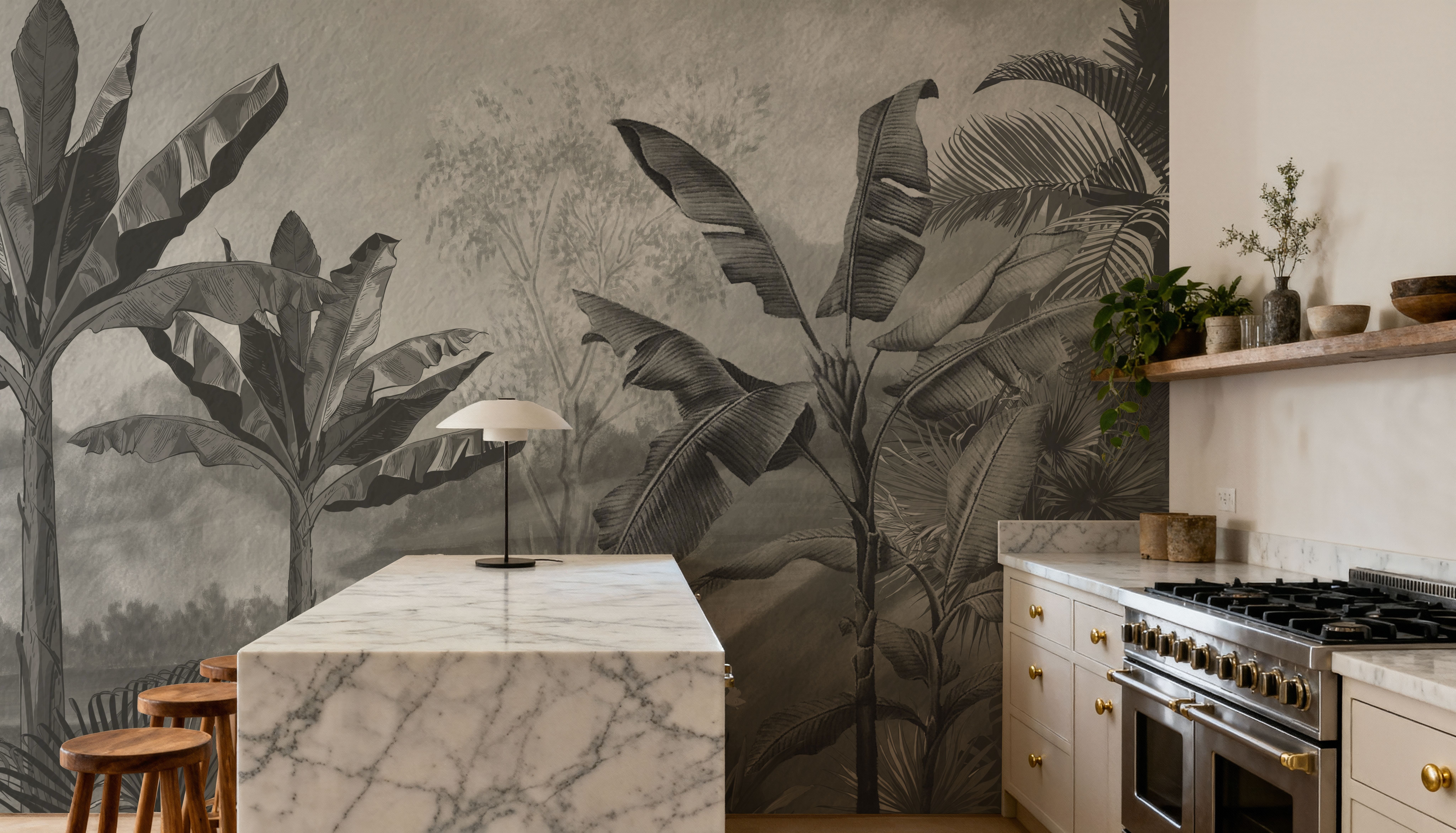 Tropical Banan Plant Sketch