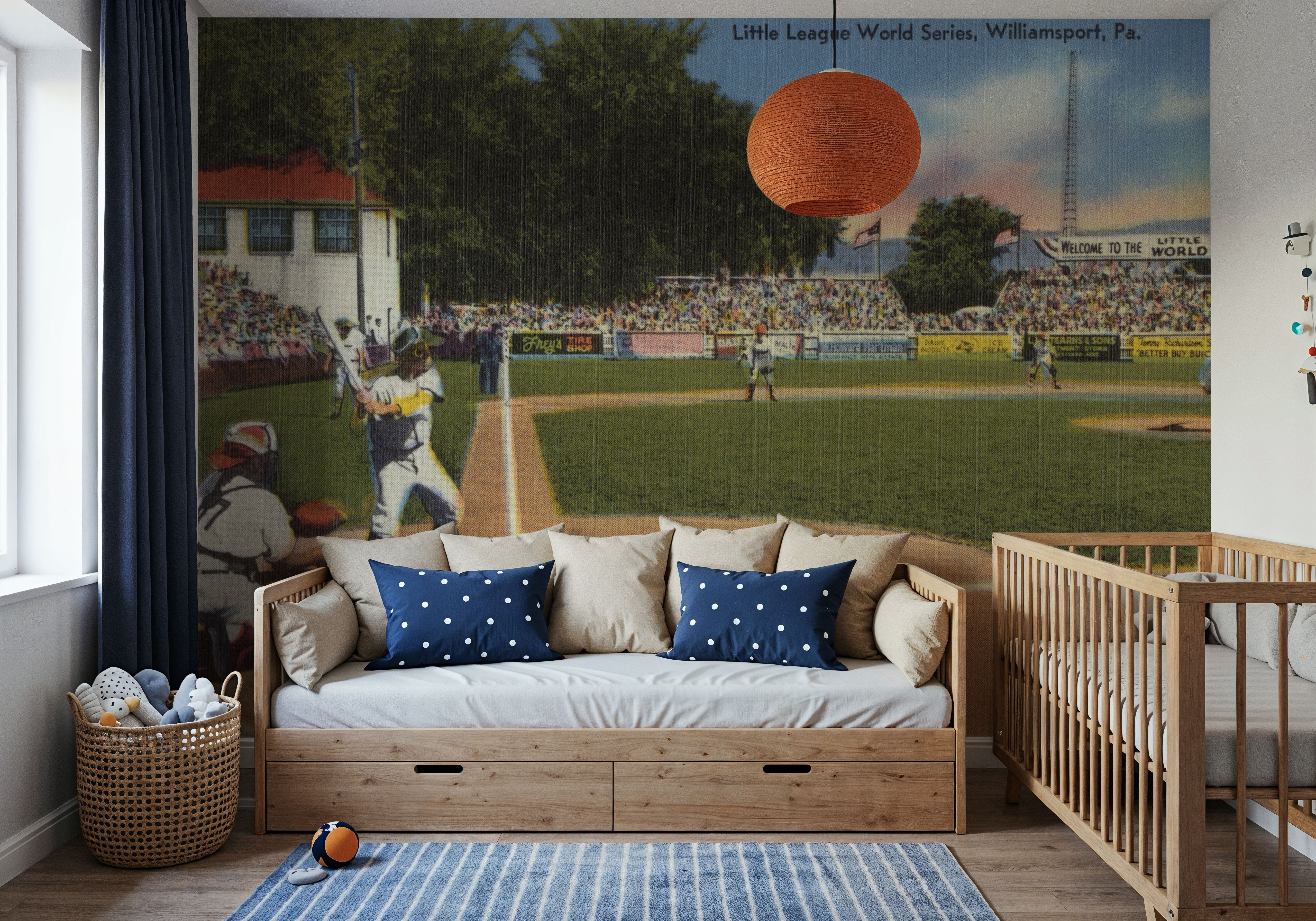 Greetings from Little League - Screenprint Postcard, Wallpaper