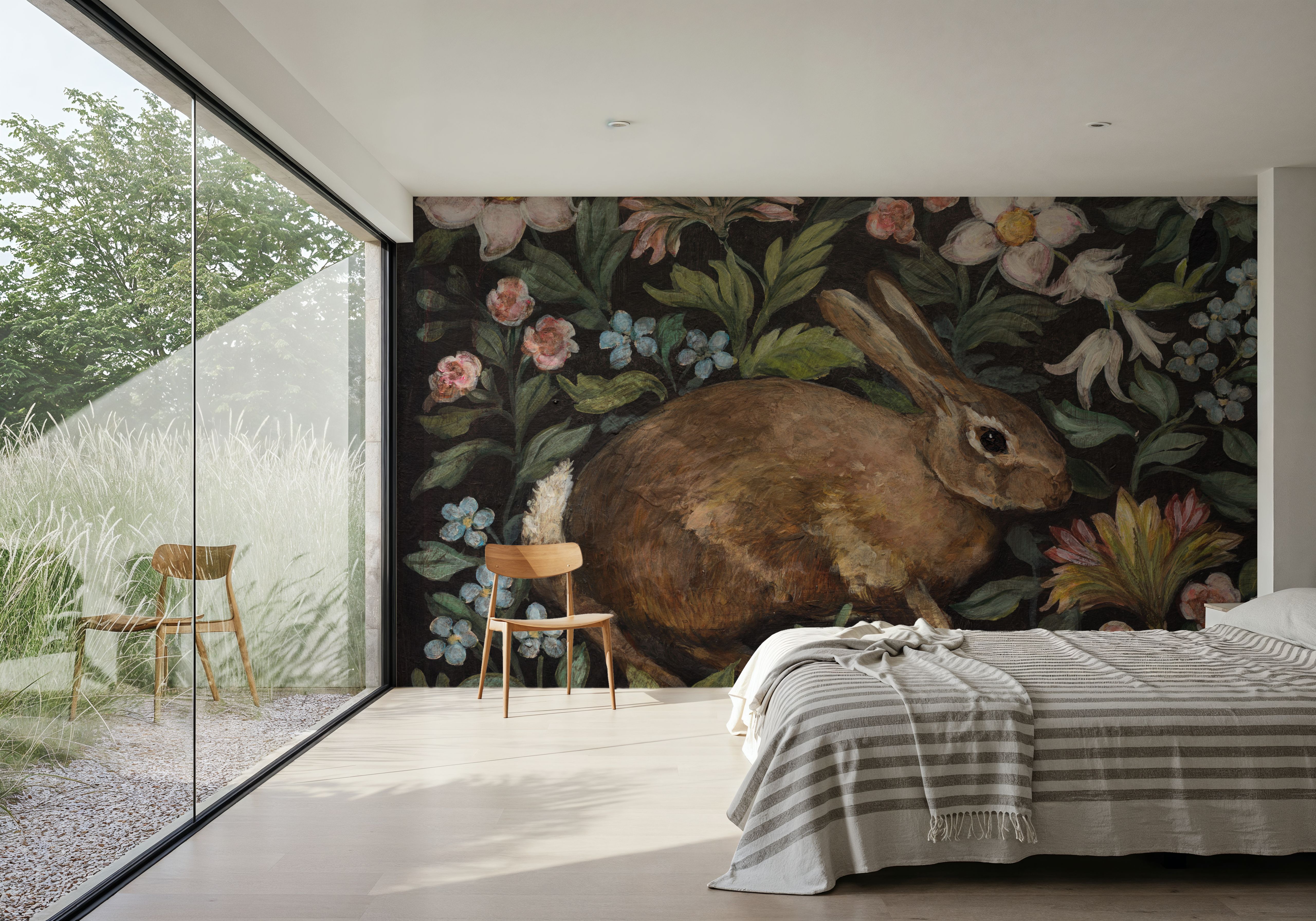 Flora and Fauna I, Wallpaper