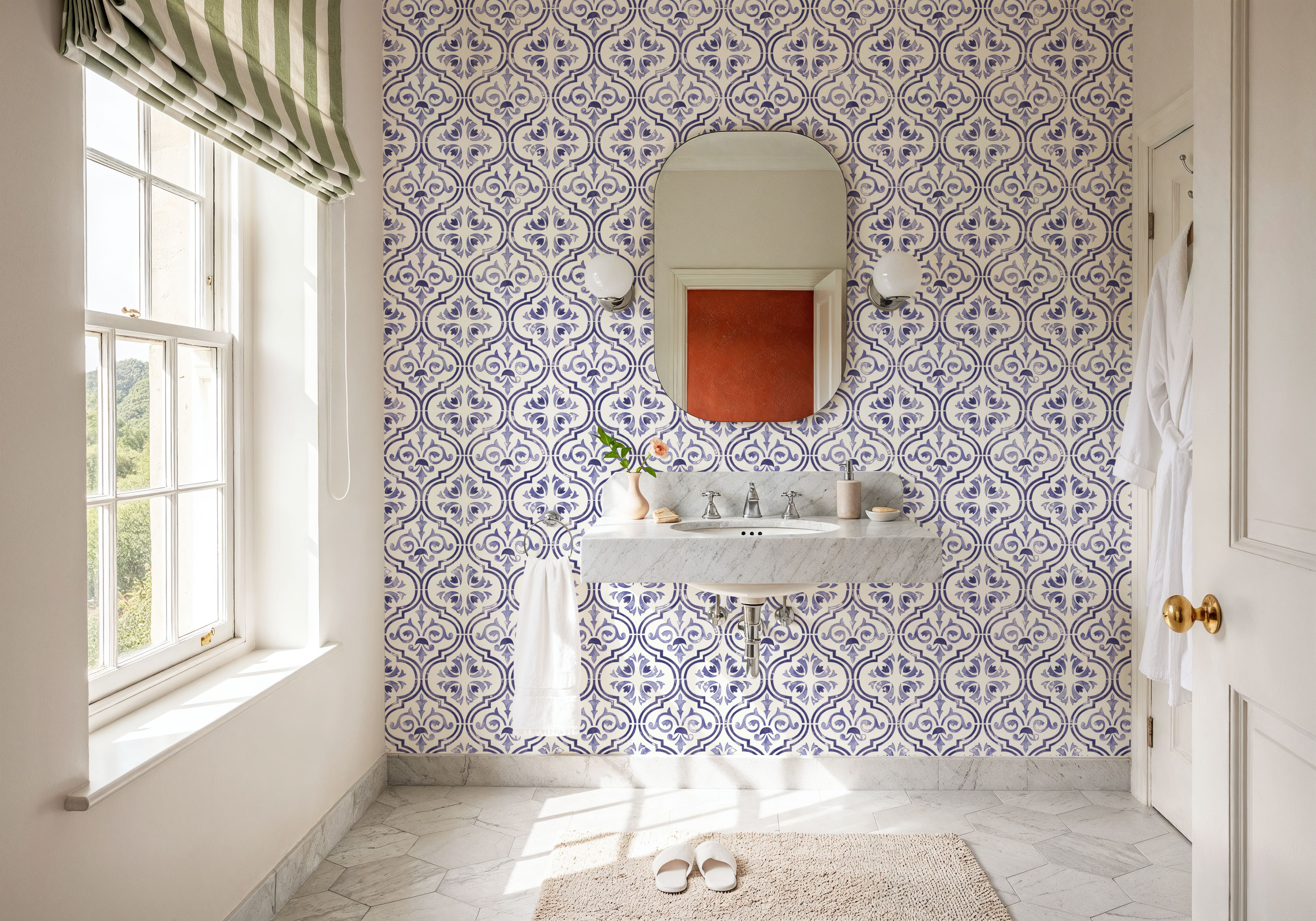 Botanical Blue Tiles