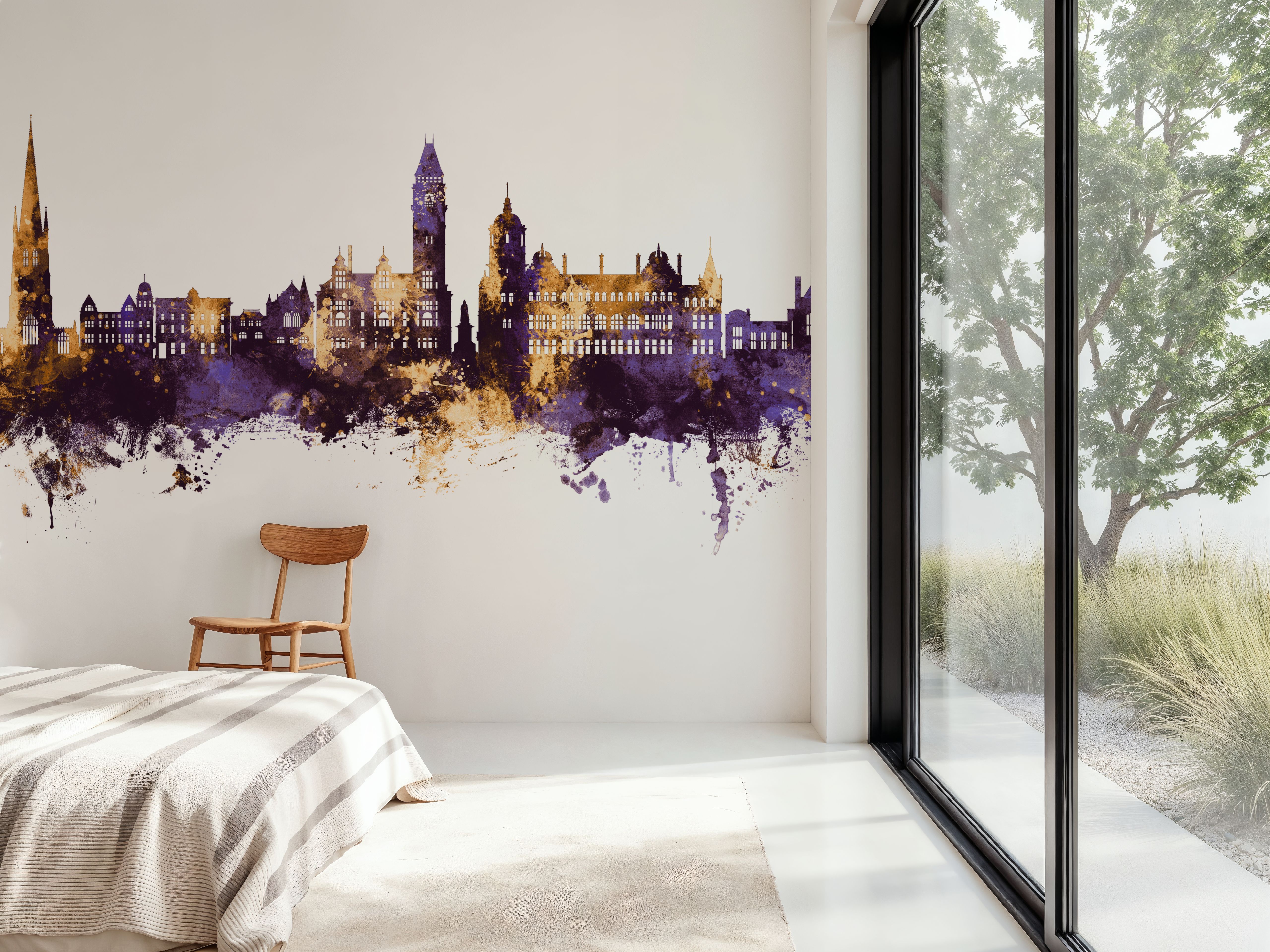 Wakefield England Skyline Purple & Gold