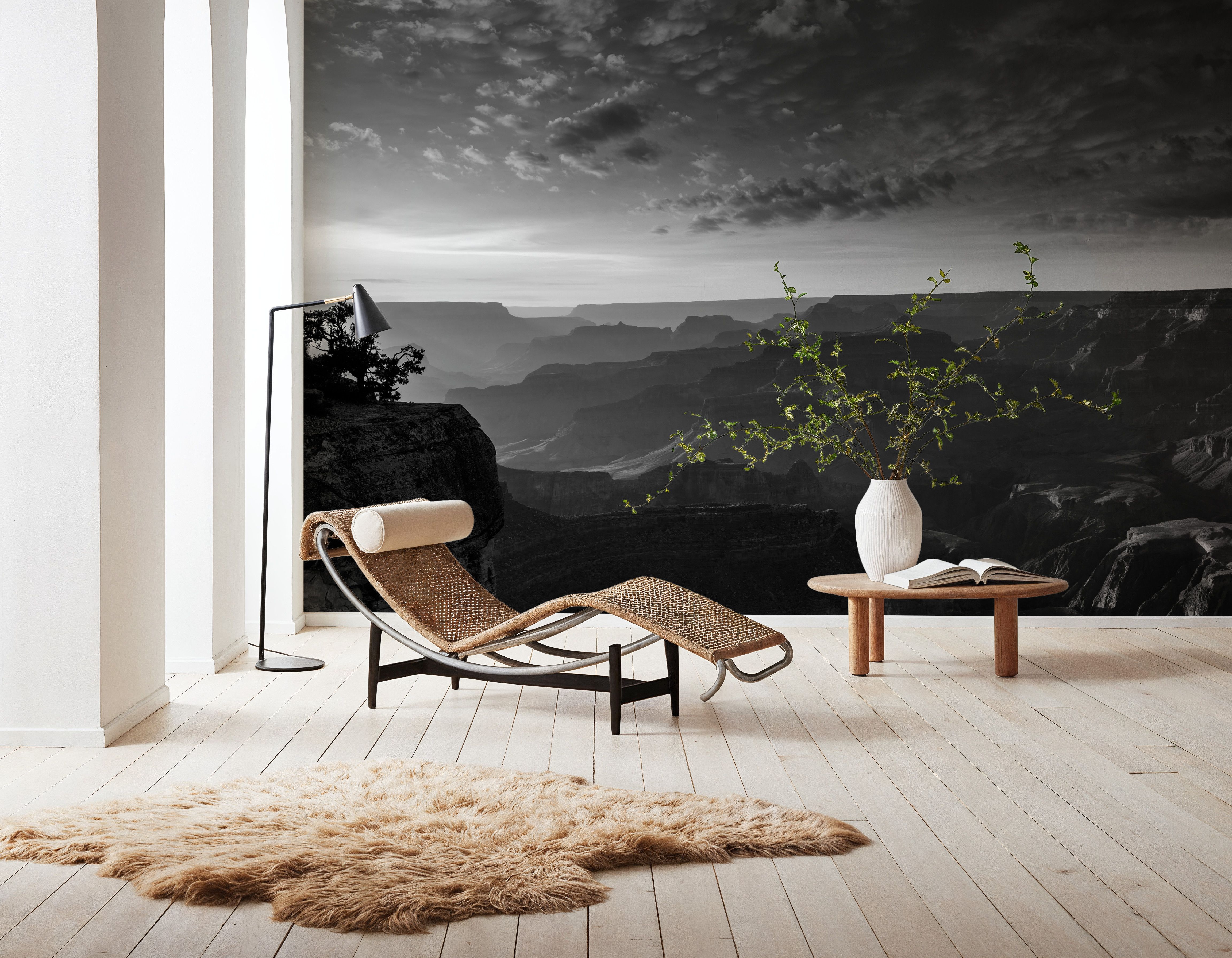 Grand Canyon Sunset BW