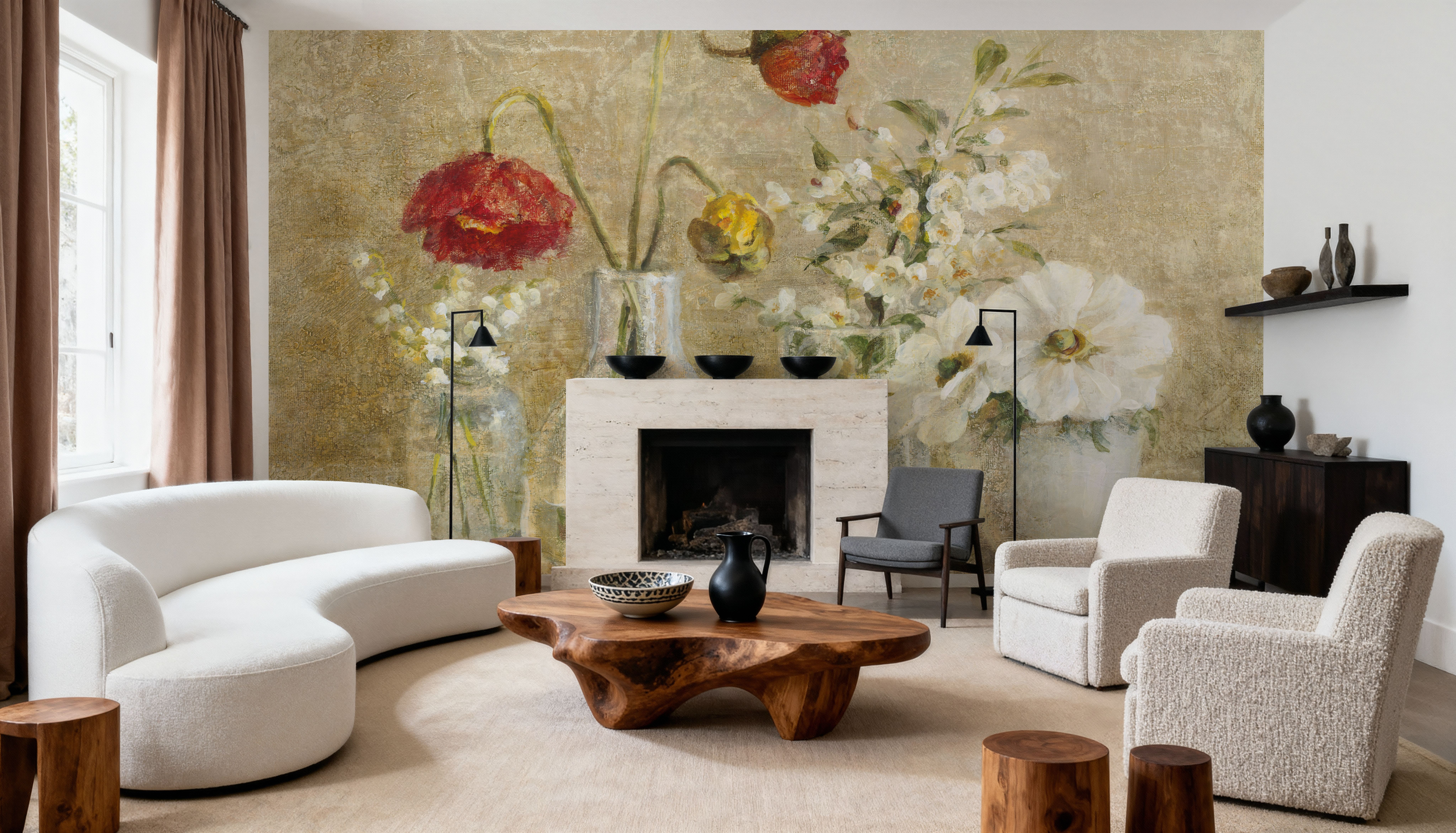 Spring Flowers in Vasesa