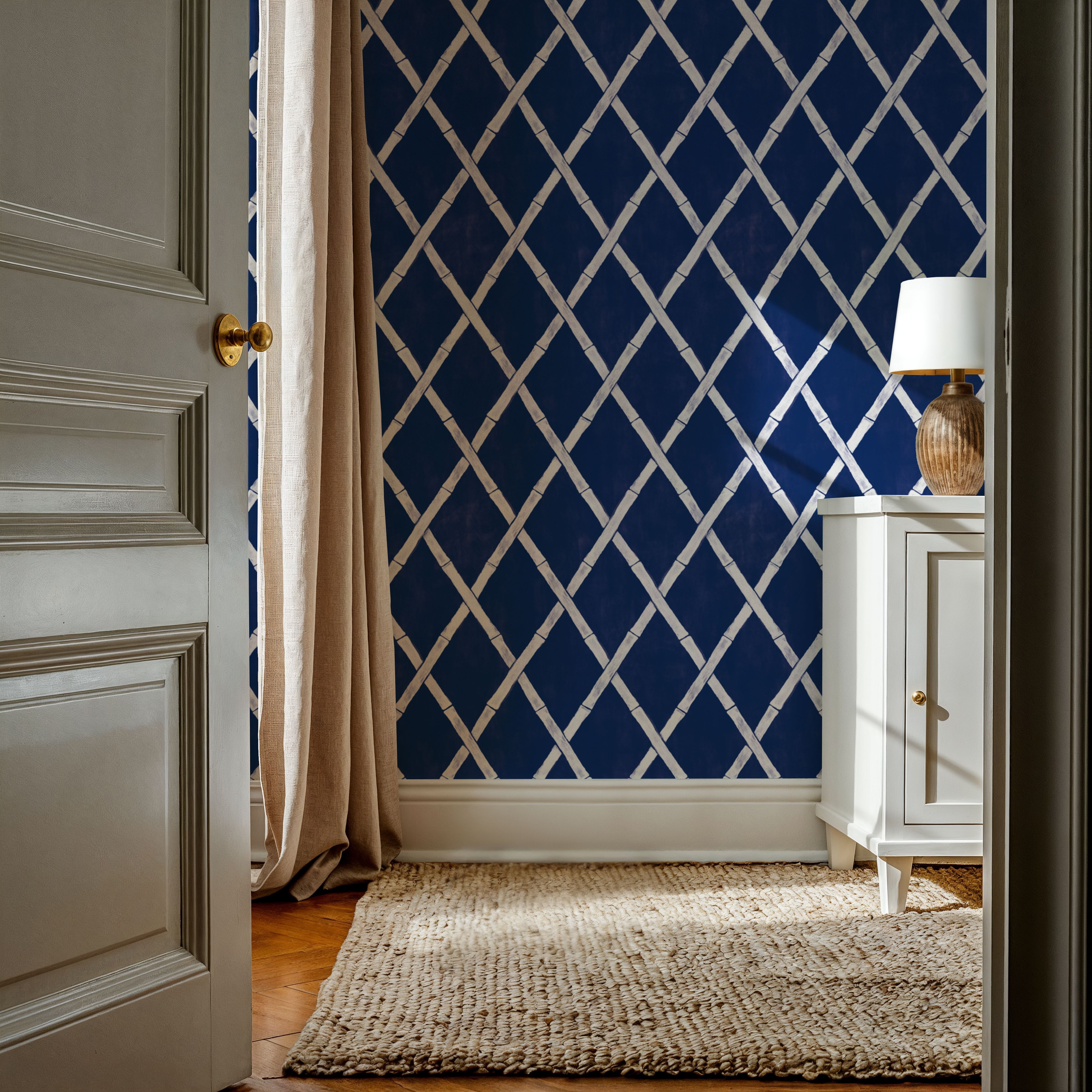 Sino Shapes Blue, Behang