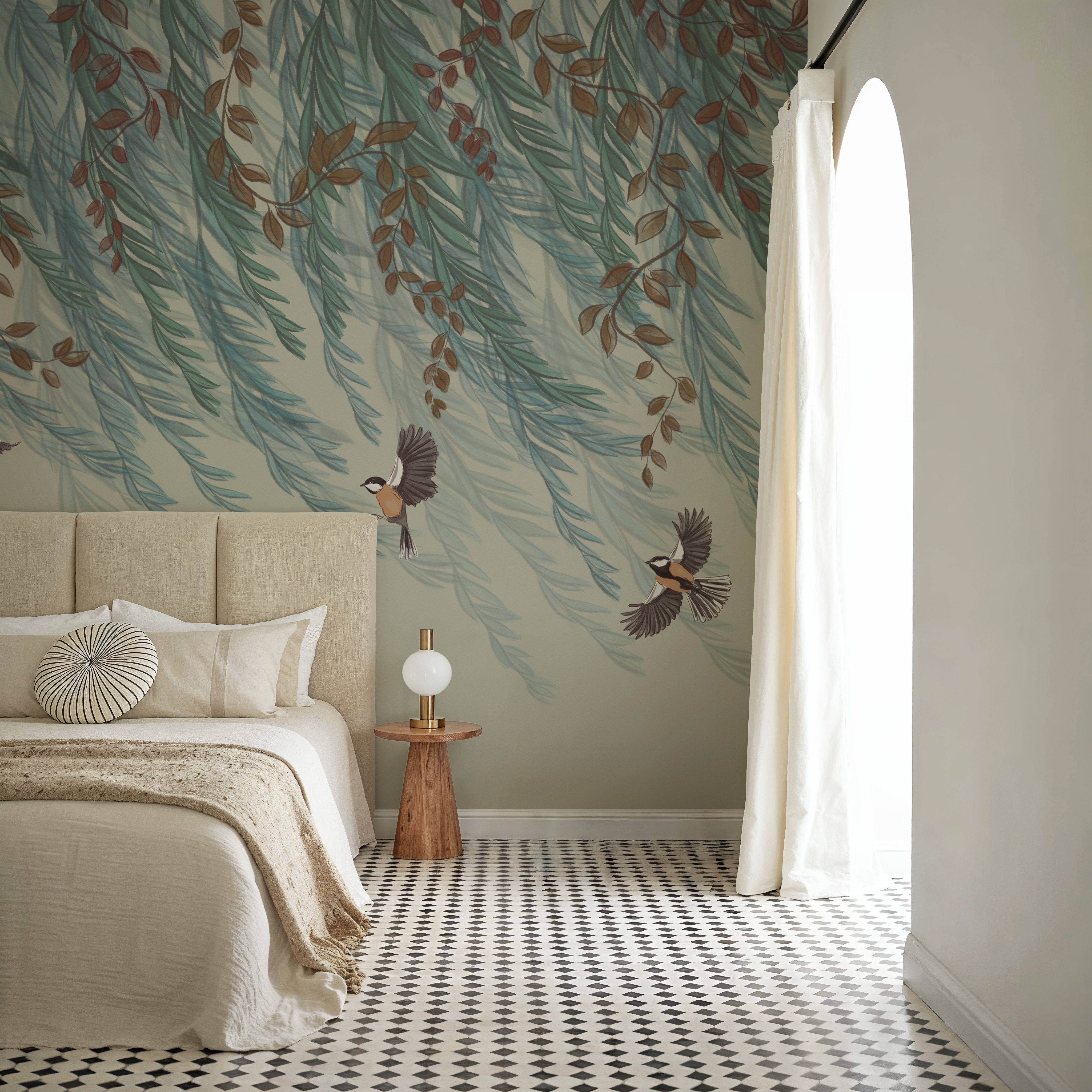 Willow & Birds, Pistachio