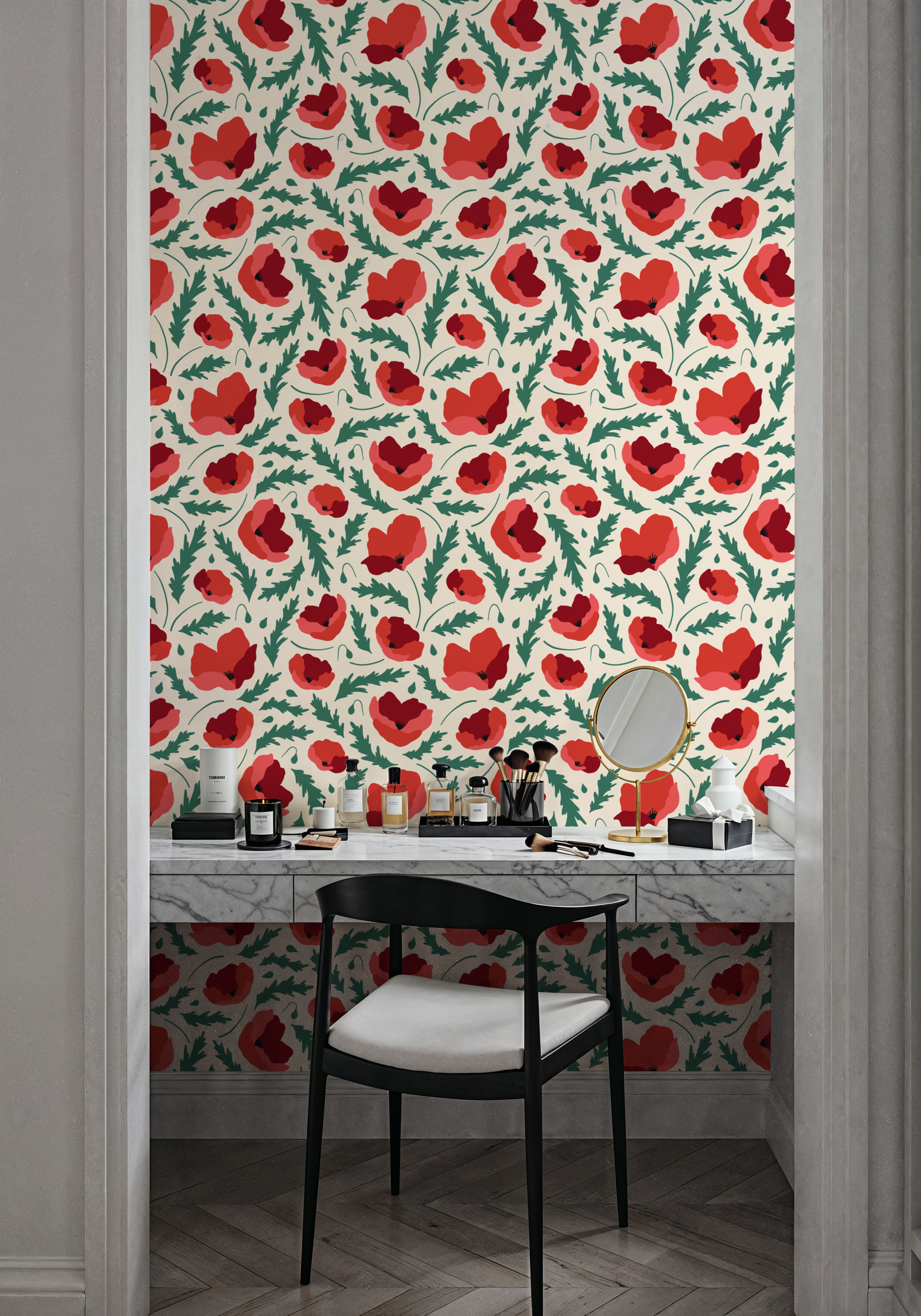 Poppy Field, Papel de parede
