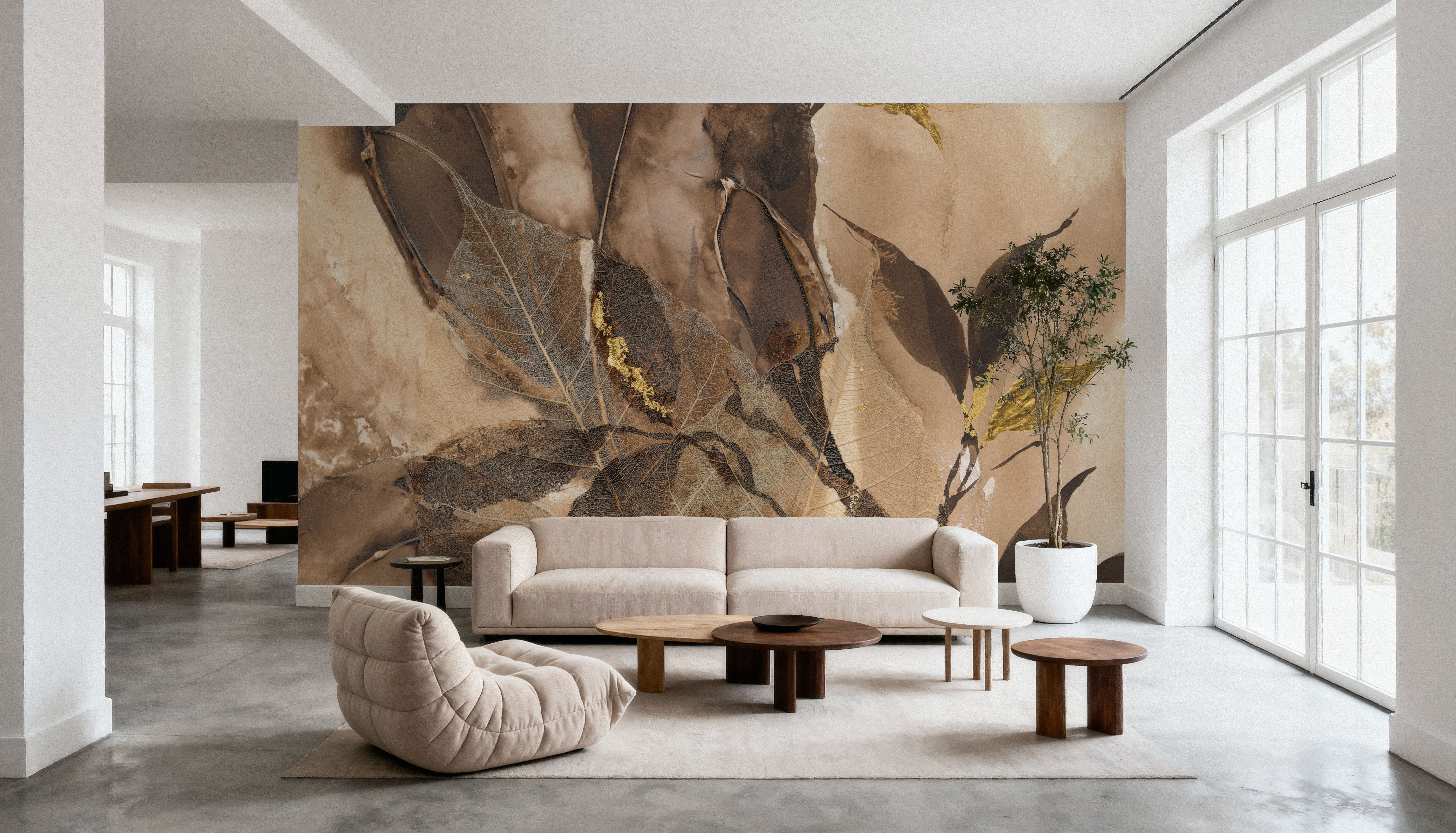 Gilded Leaf Collage II