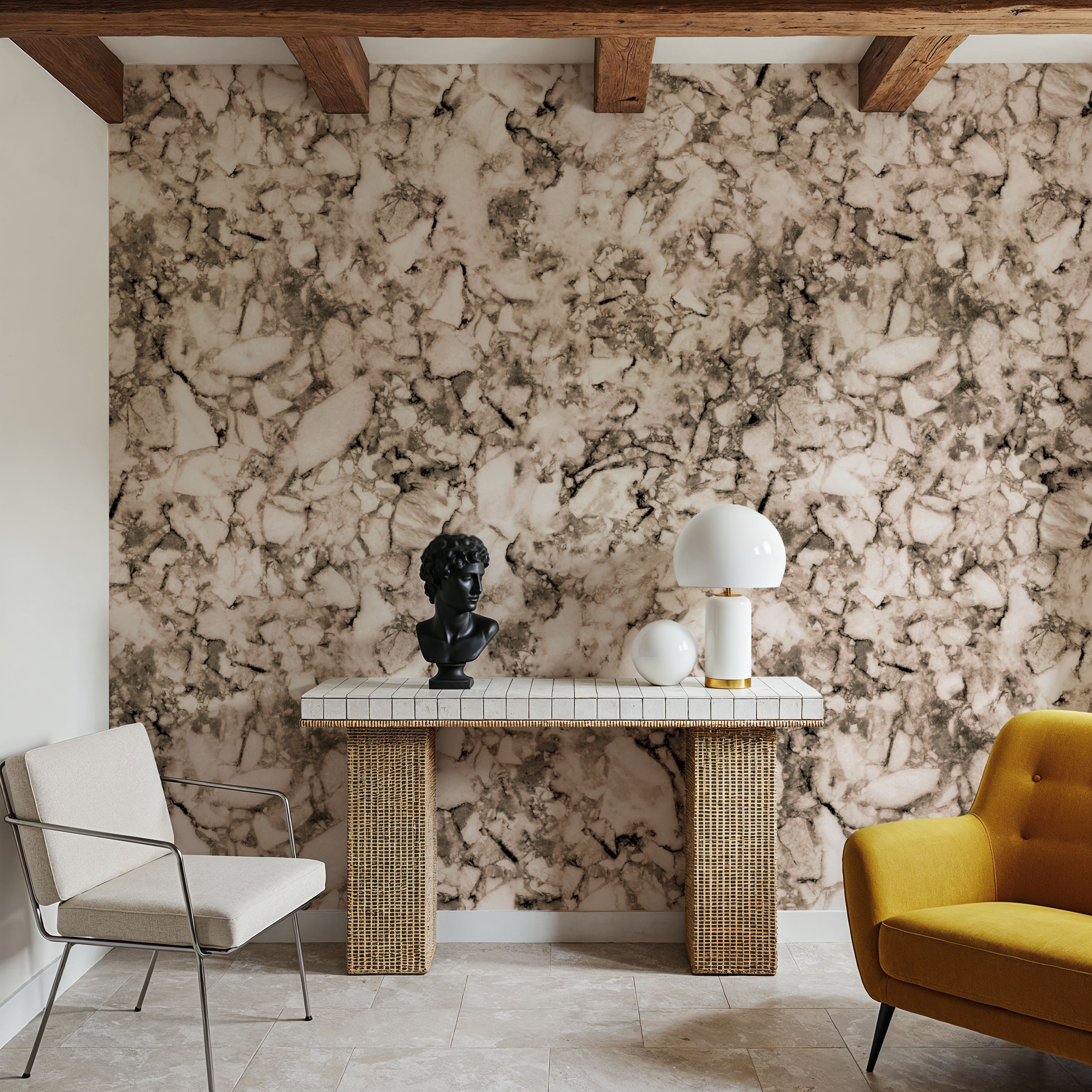 Statement Marble, Beige
