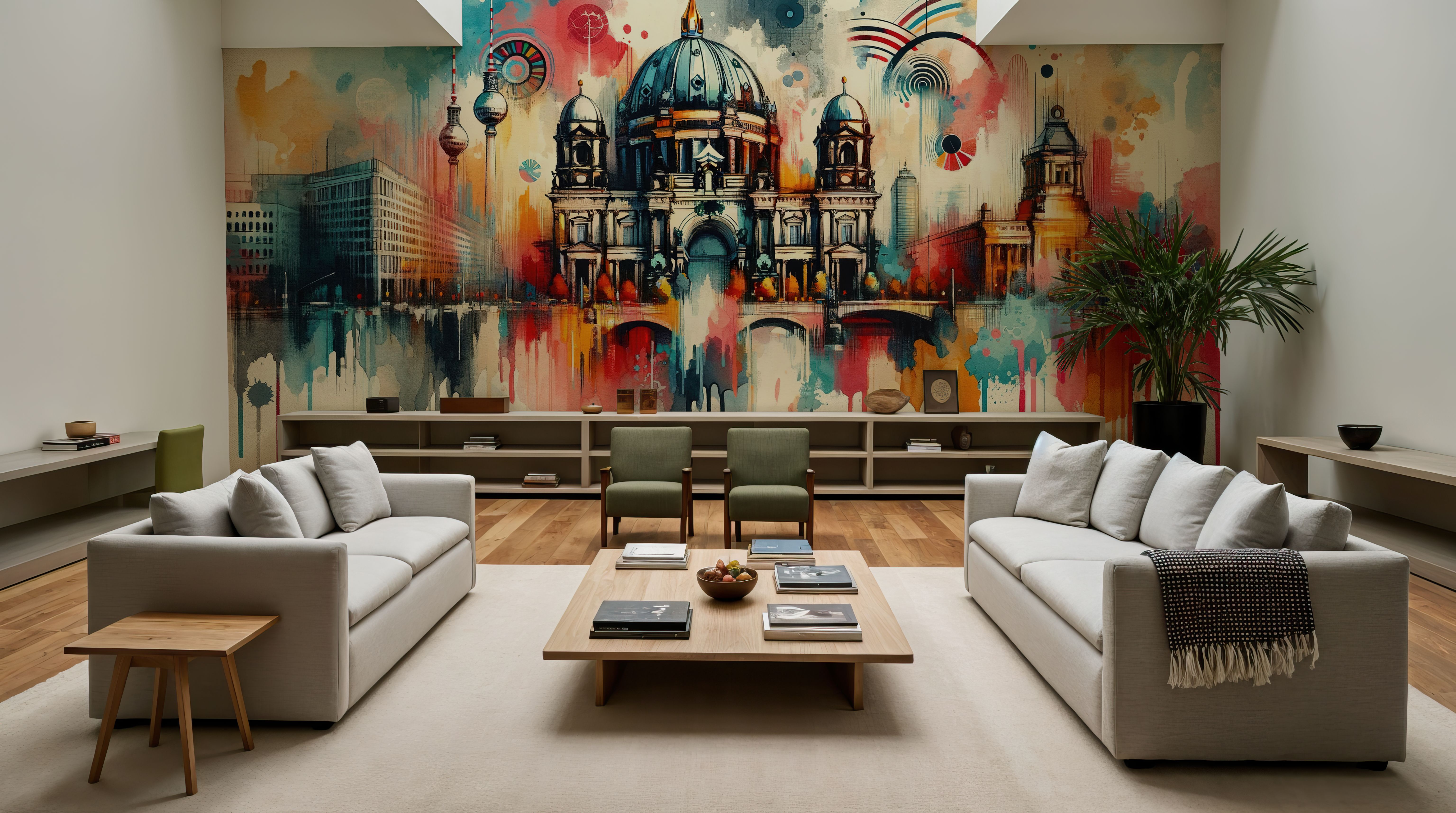 Watercolor Skyline Berlin