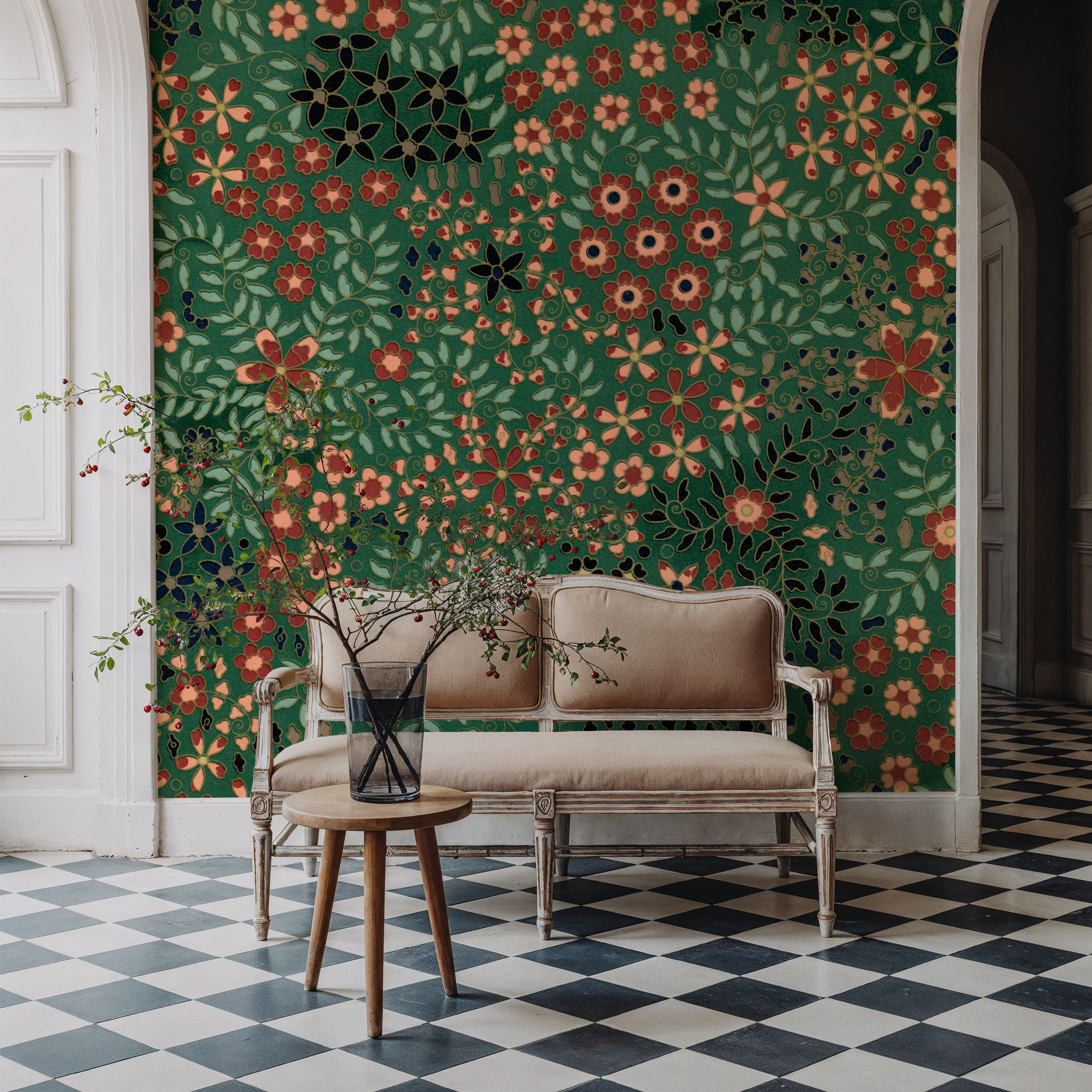 Floral Plate IX