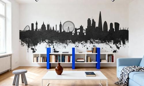 London Skyline Black & White