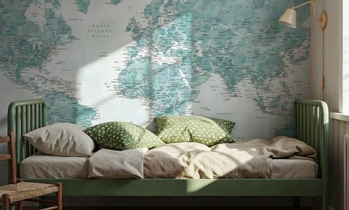 World Map Cities - Gertrudis