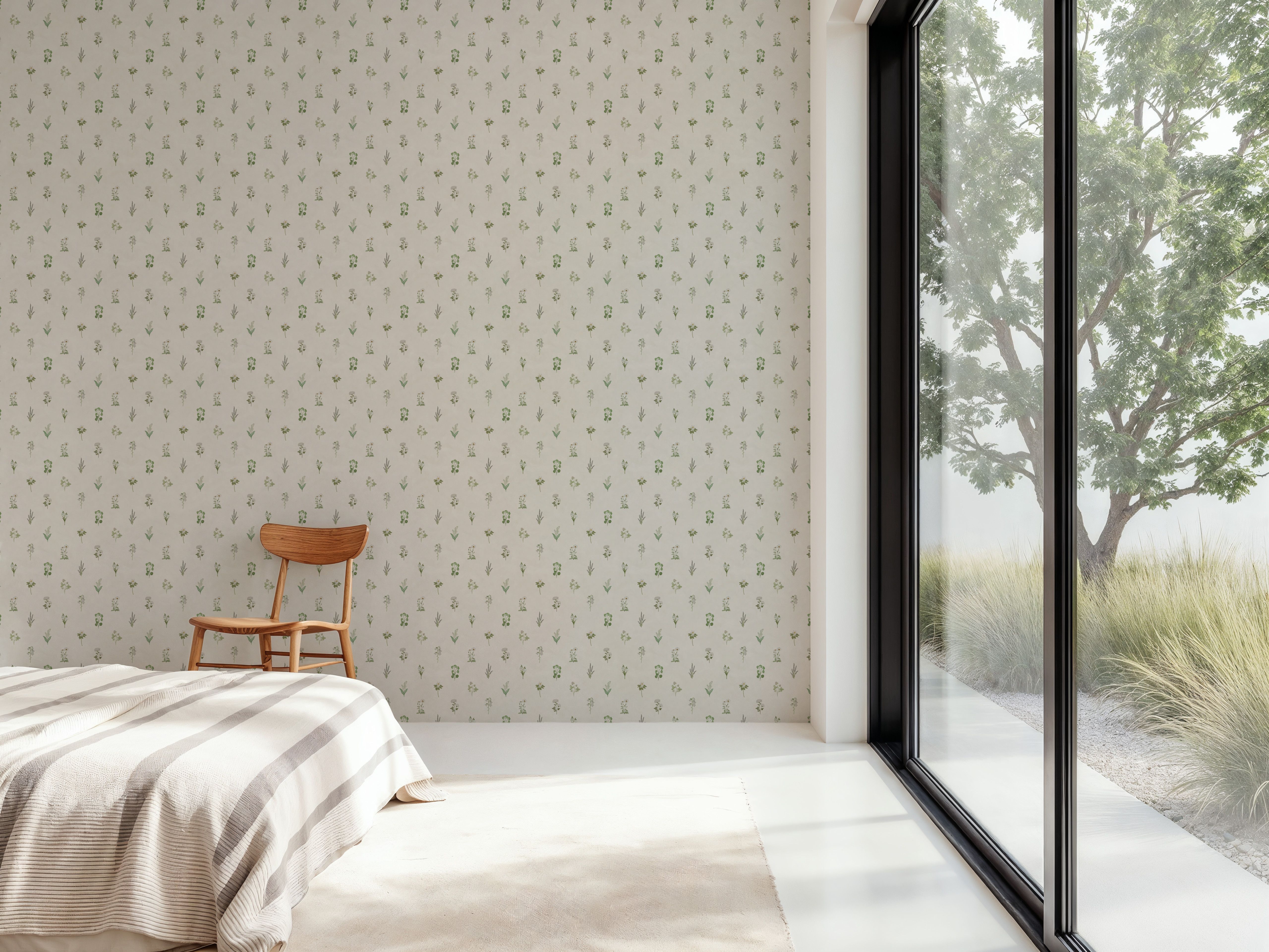 Nordic Flora Ivory Petite, Cloud