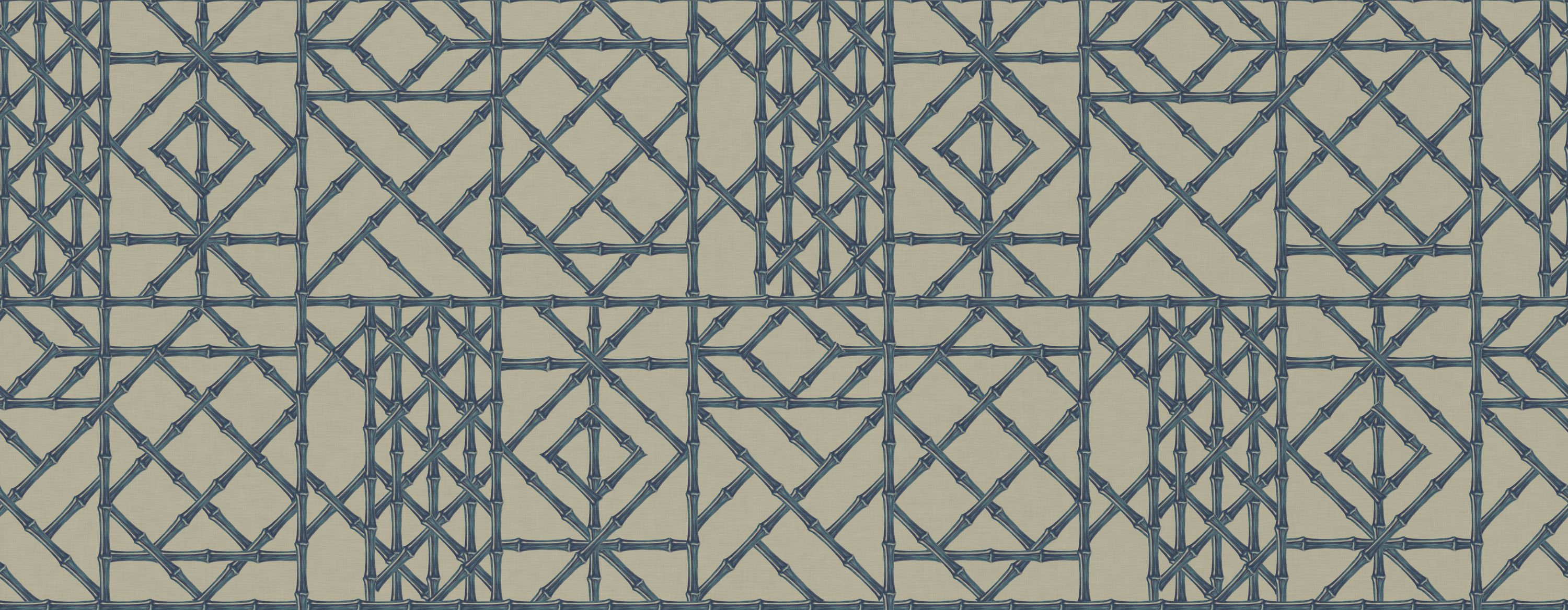 pattern with crossed bamboo poles