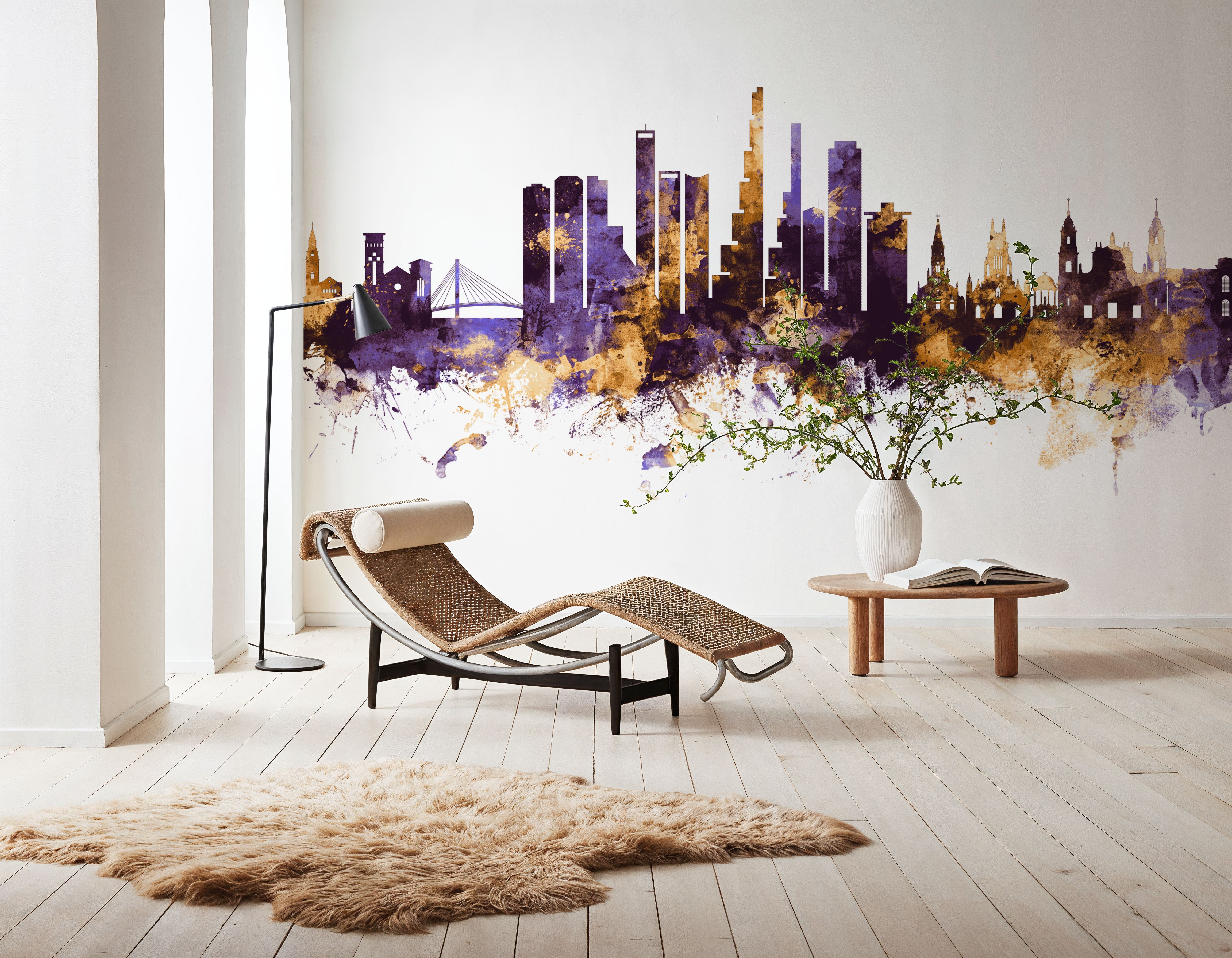 Bogotá Colombia Skyline Purple & Gold