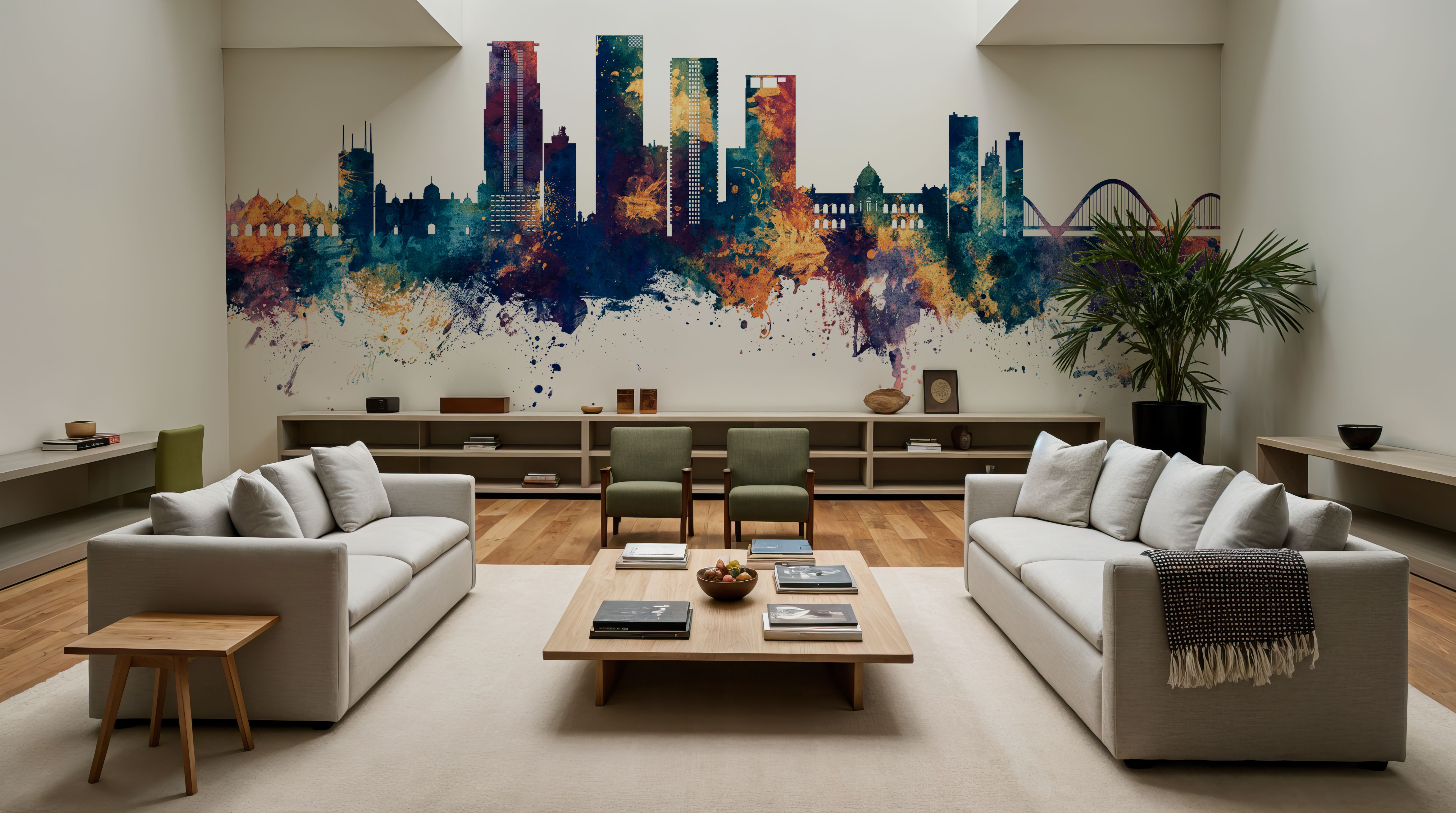 Dhaka Bangladesh Skyline Blue & Bronze