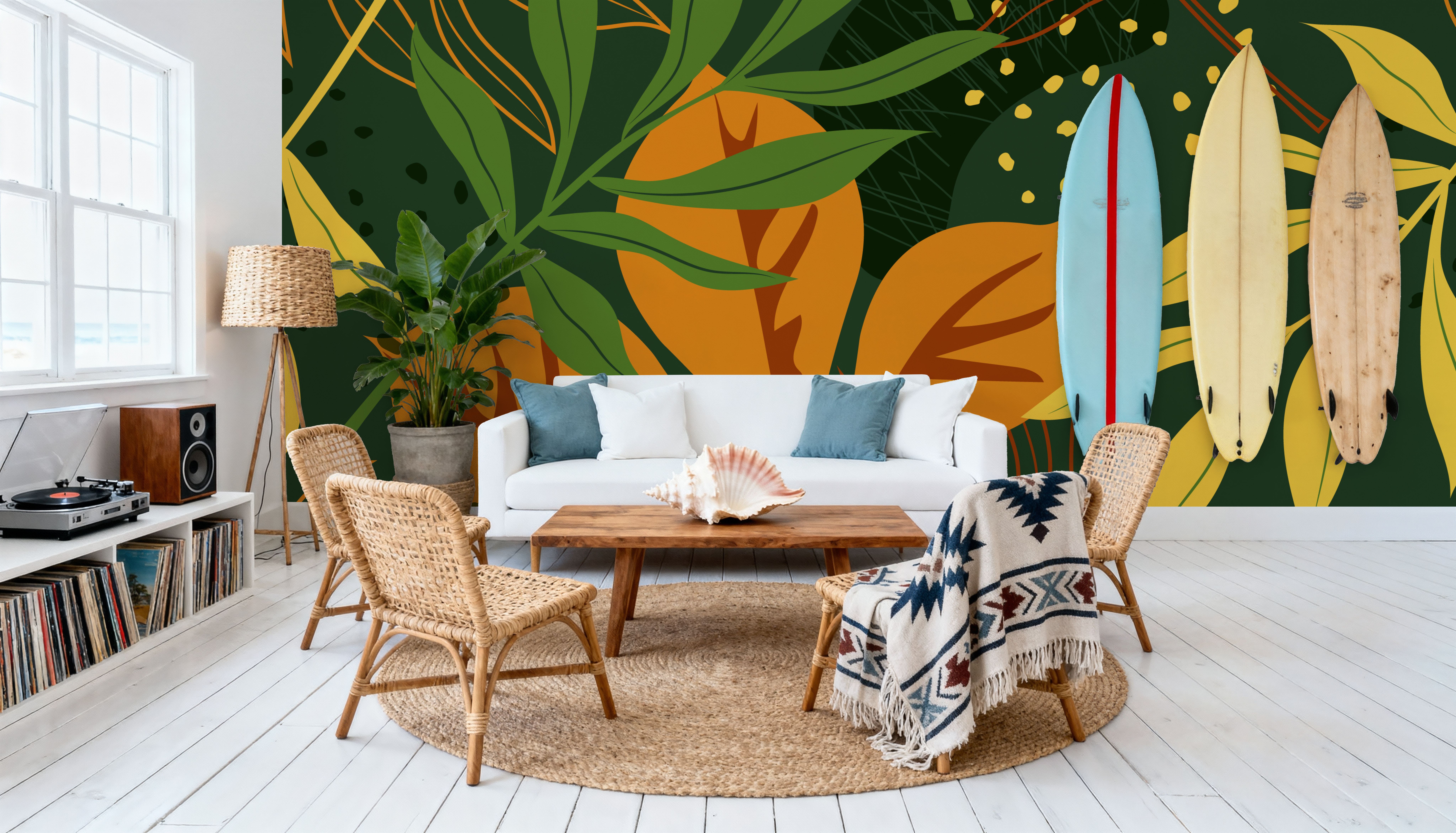 Tropical Cuttings, Wallpaper