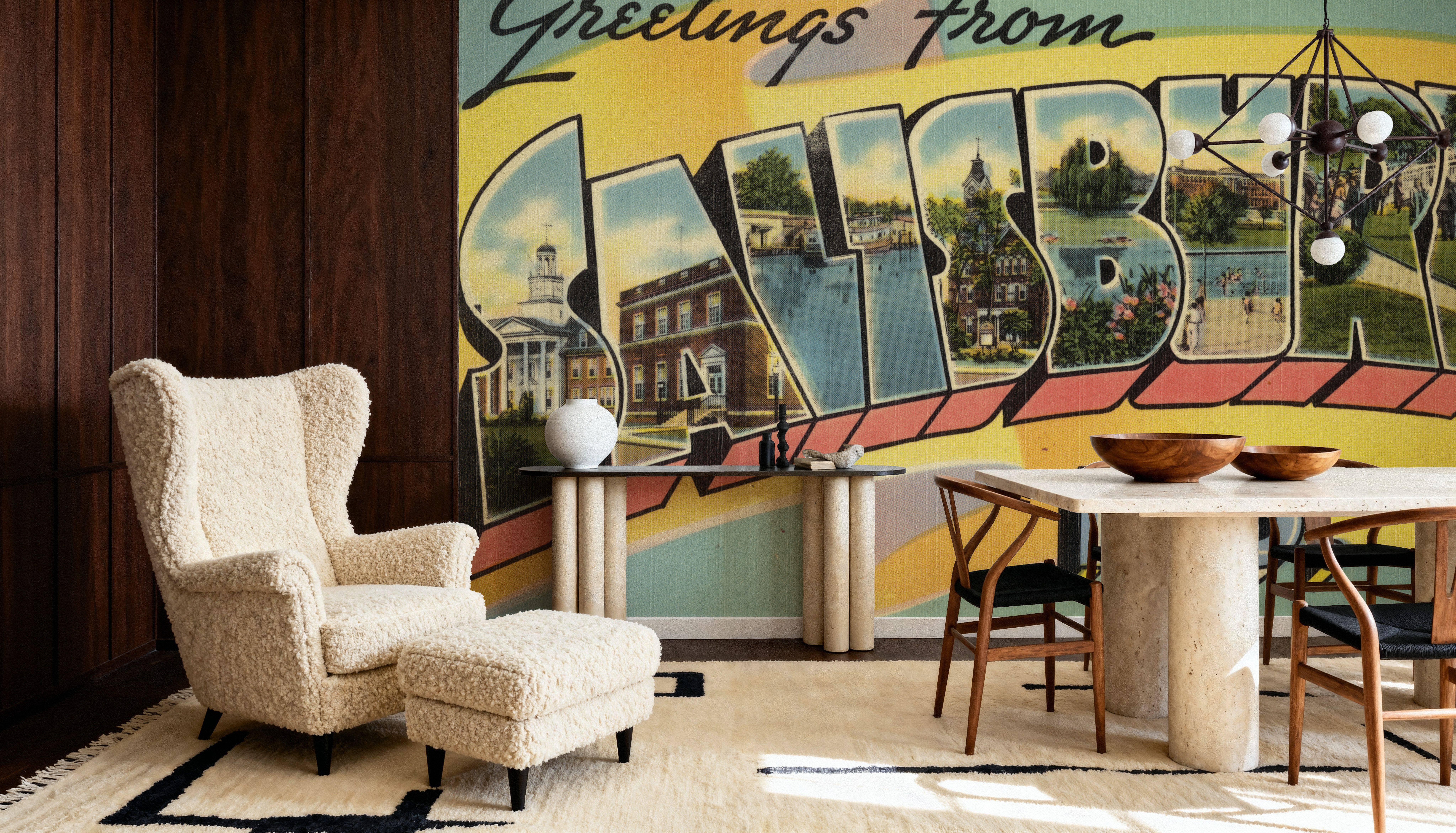 Greetings from Salisbury - Screenprint Postcard